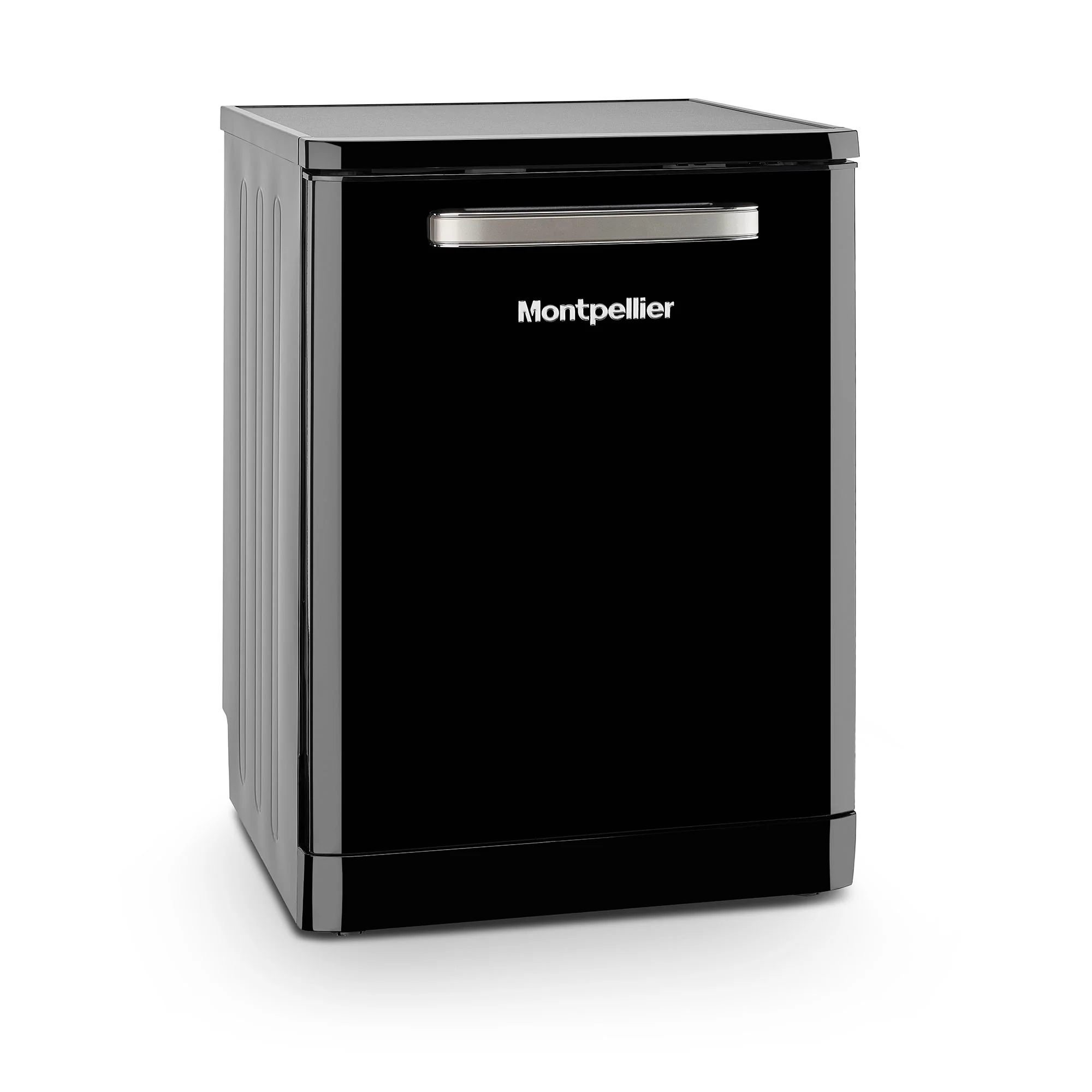 Montpellier MAB1353K 60cm Retro Dishwasher in Black - Image 2