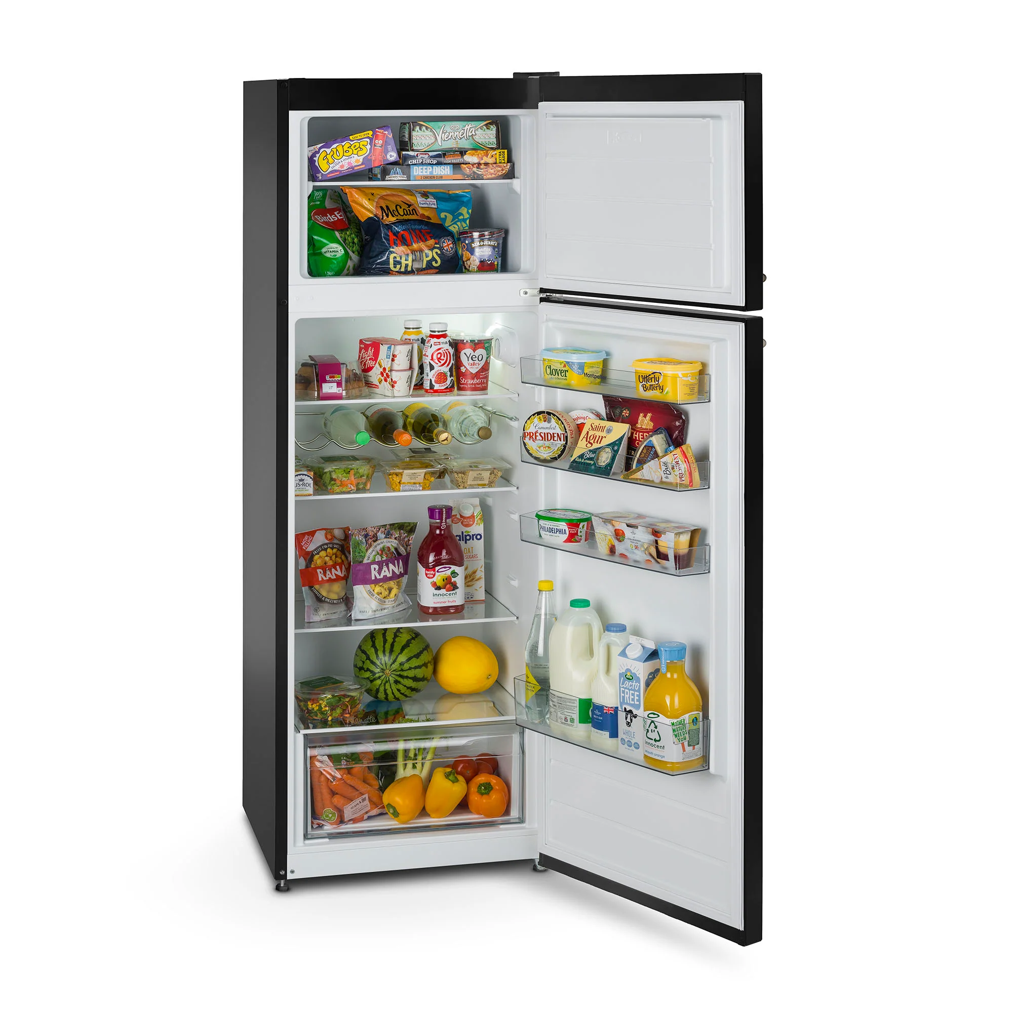 Montpellier MAB346EK - Black Retro Top Mount Fridge Freezer - 312L Total Capacity - E energy - Image 4