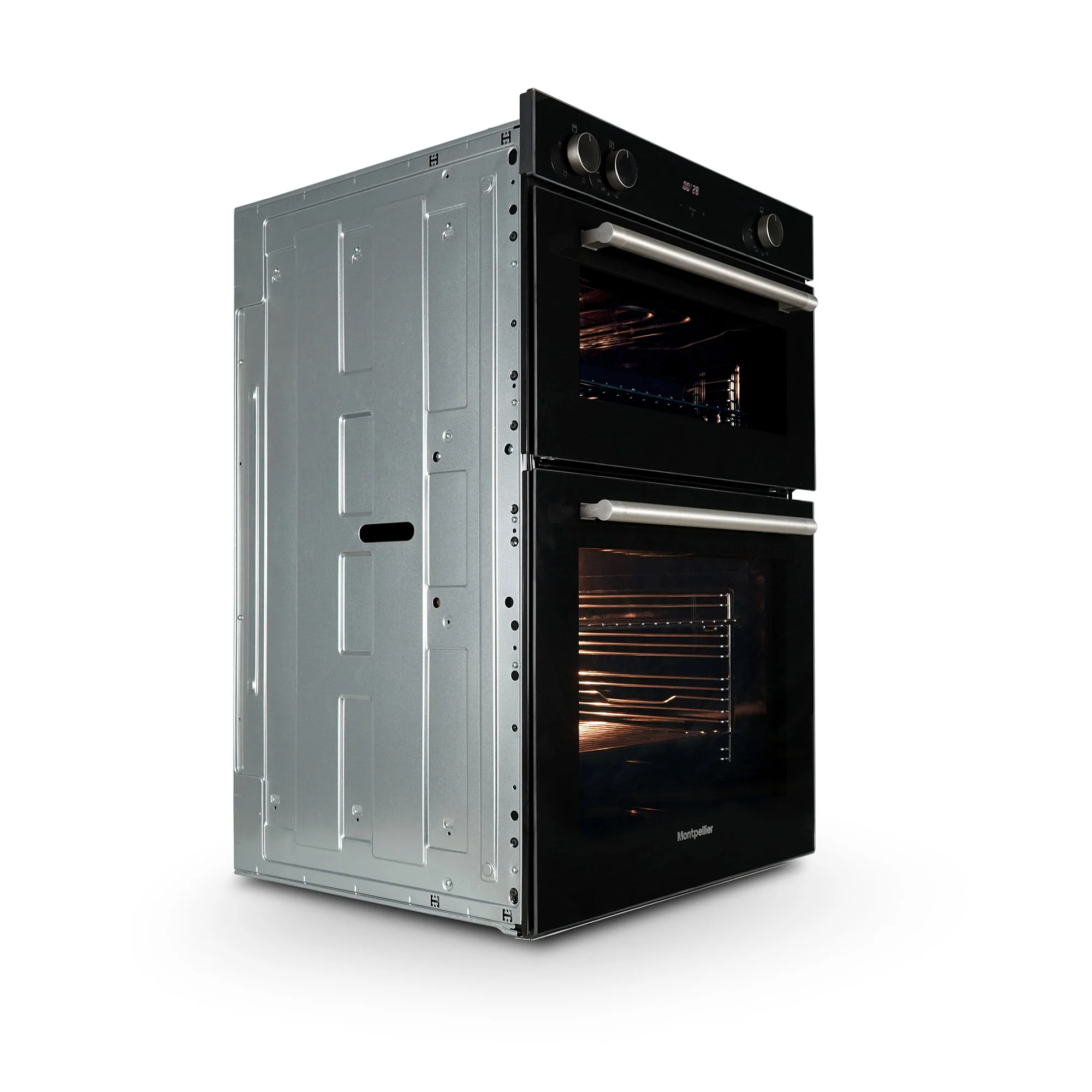 Montpellier MBIDO90 - Black Double Ovens - 39/81L - A/A Energy Rating - Image 3