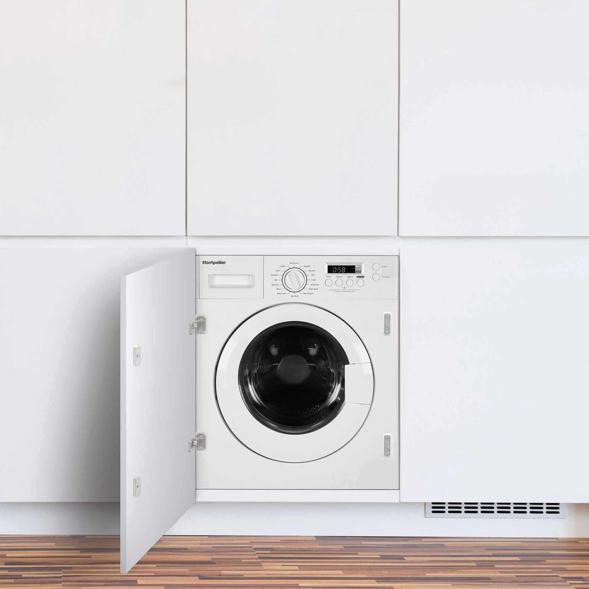 Montpellier MBIWM814 - 8KG Integrated Washing Machine - 1400 RPM - A energy - Image 8