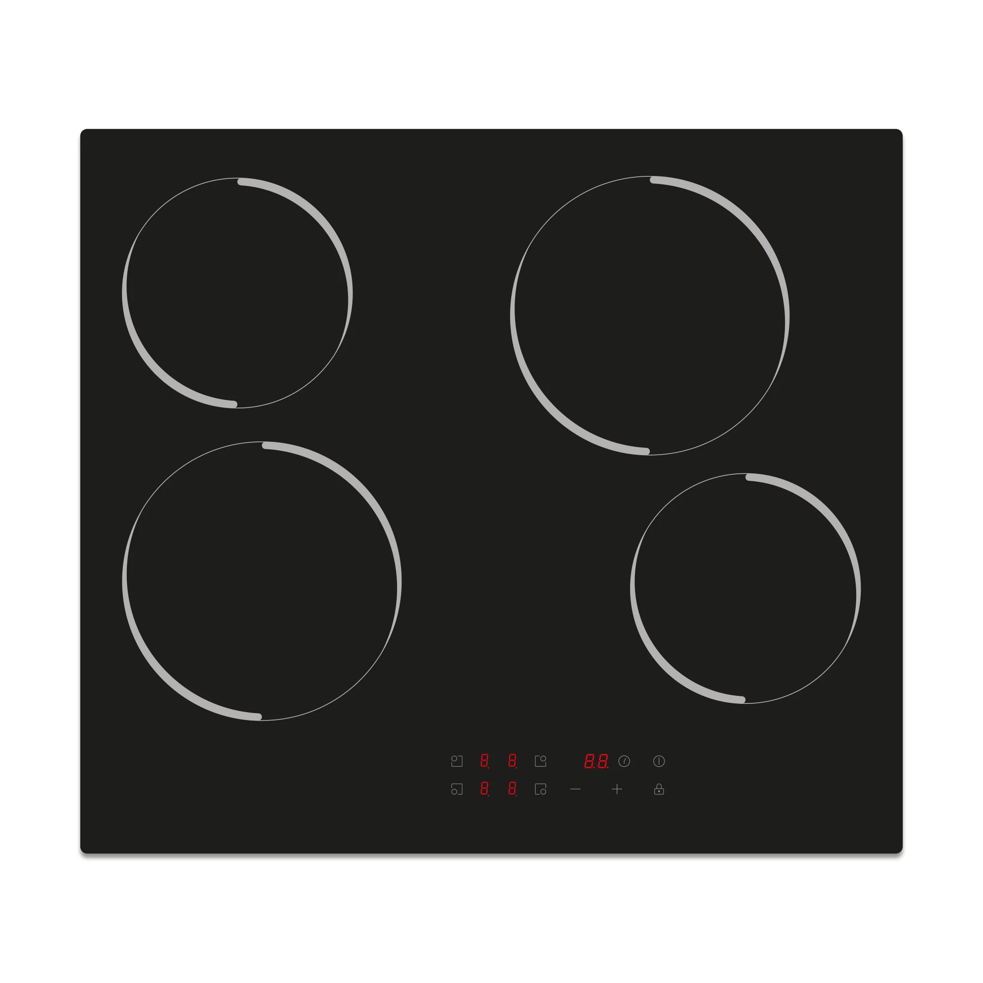 Montpellier MCERPACK - Stainless Steel Single Oven And Touch Control Ceramic Hob Pack - 65Ltr Capacity - 6 Functions - Image 2