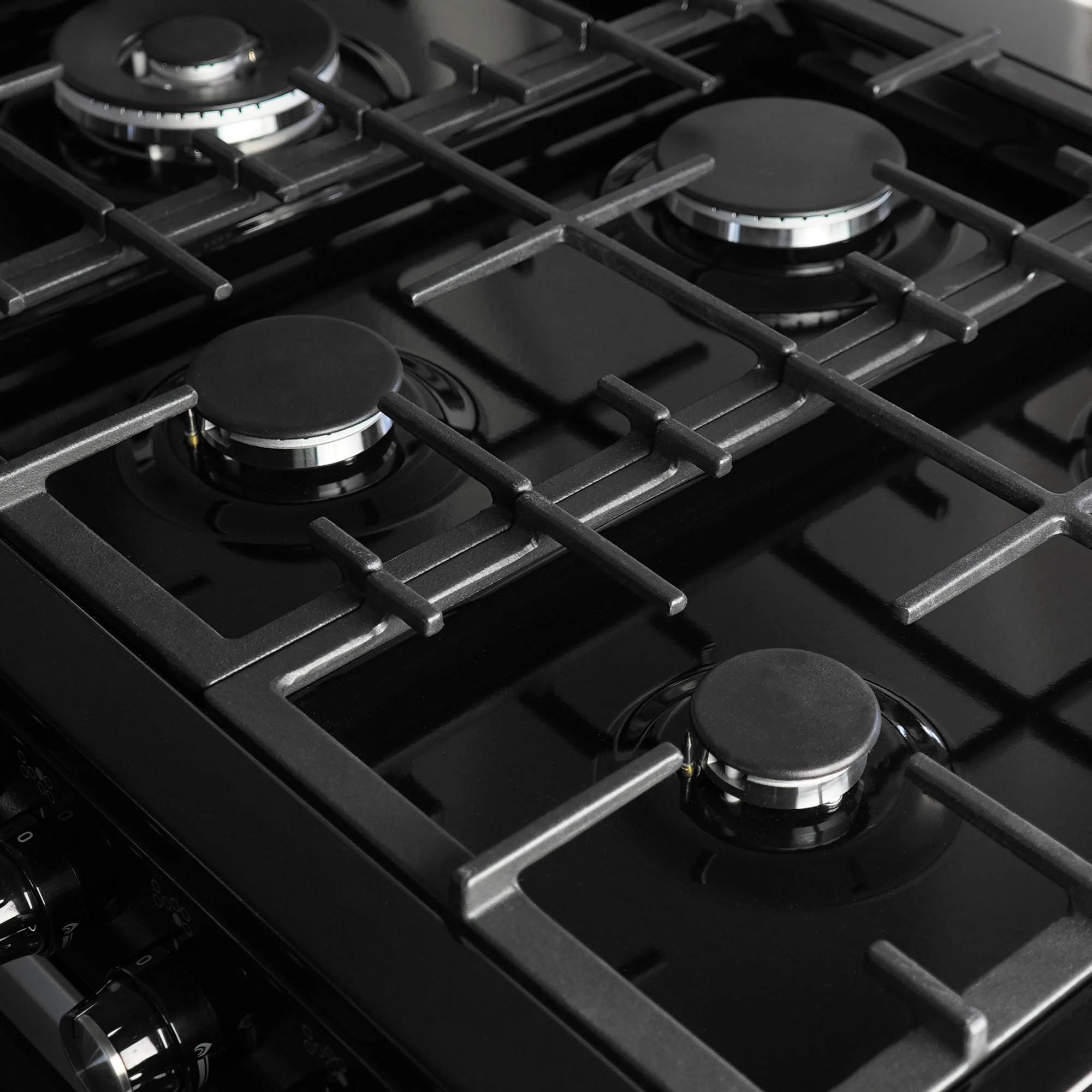 Montpellier MDFRC100K - Black Dual Fuel Range Cooker - 7 Gas Burners, 2 Ovens, 100cm Width - Image 8