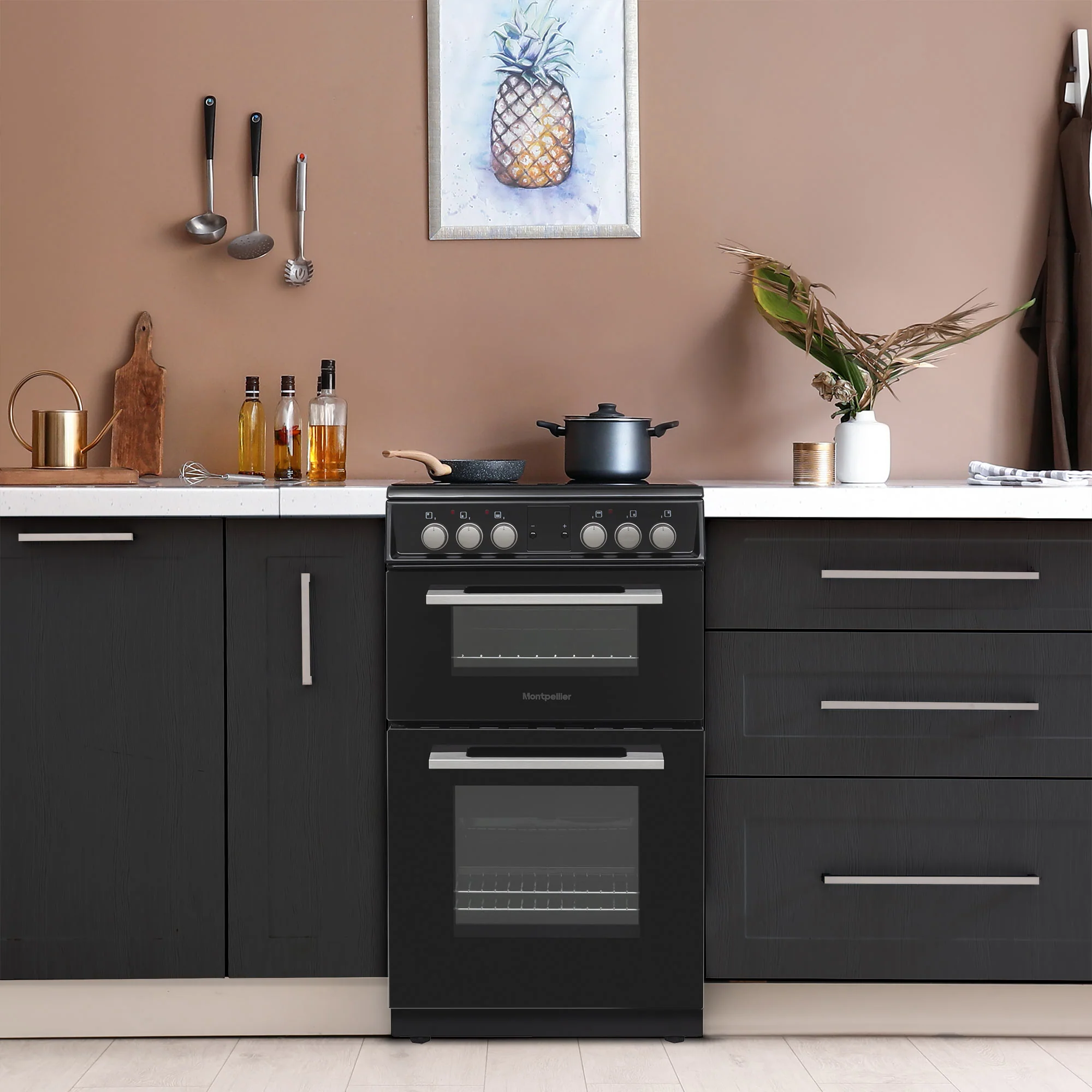 Montpellier MDOC50FK - Black 4 Zone Electric Cooker - A Rated - Image 5