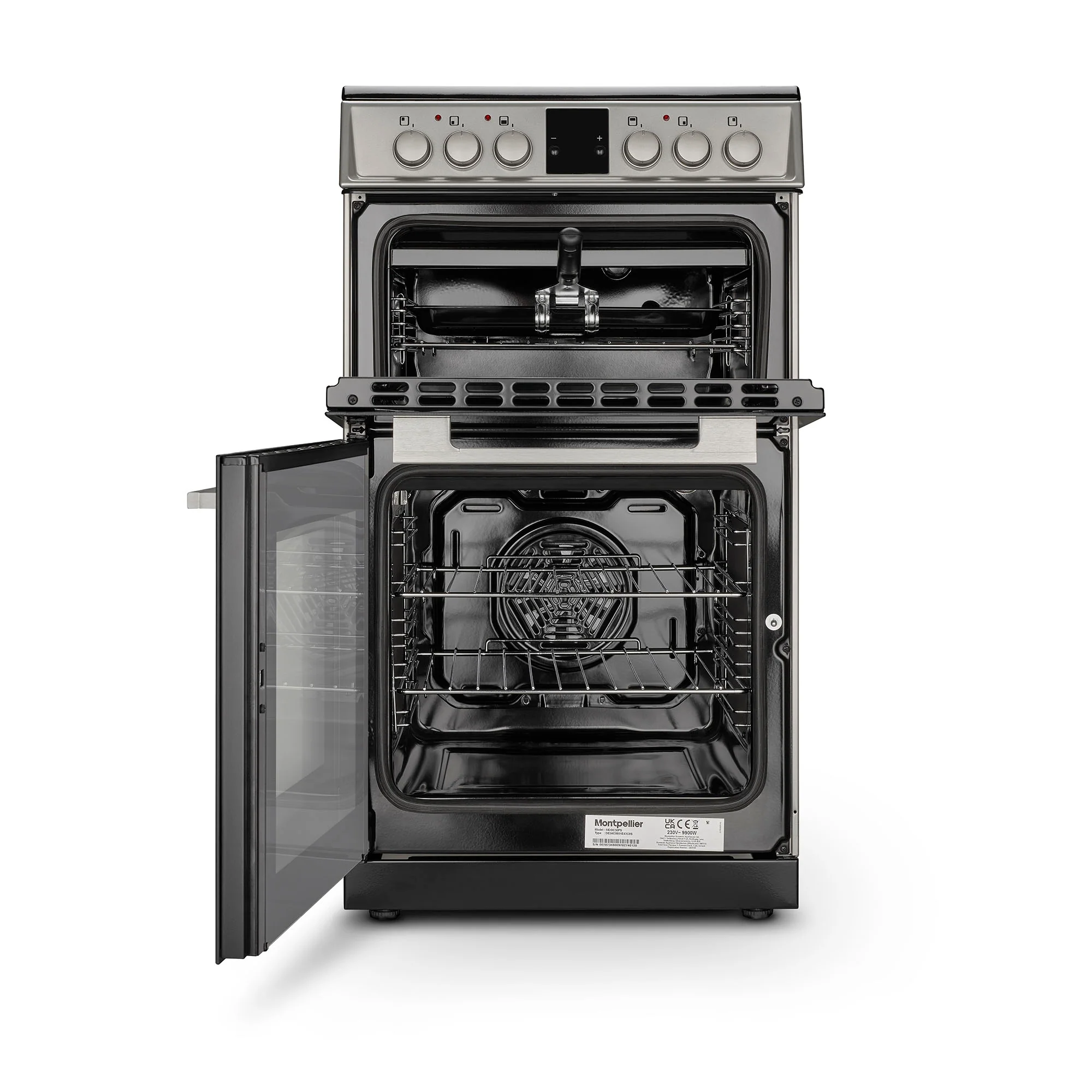 Montpellier MDOC50FS - Silver 4 Zone Electric Cooker - A Rated - Image 3