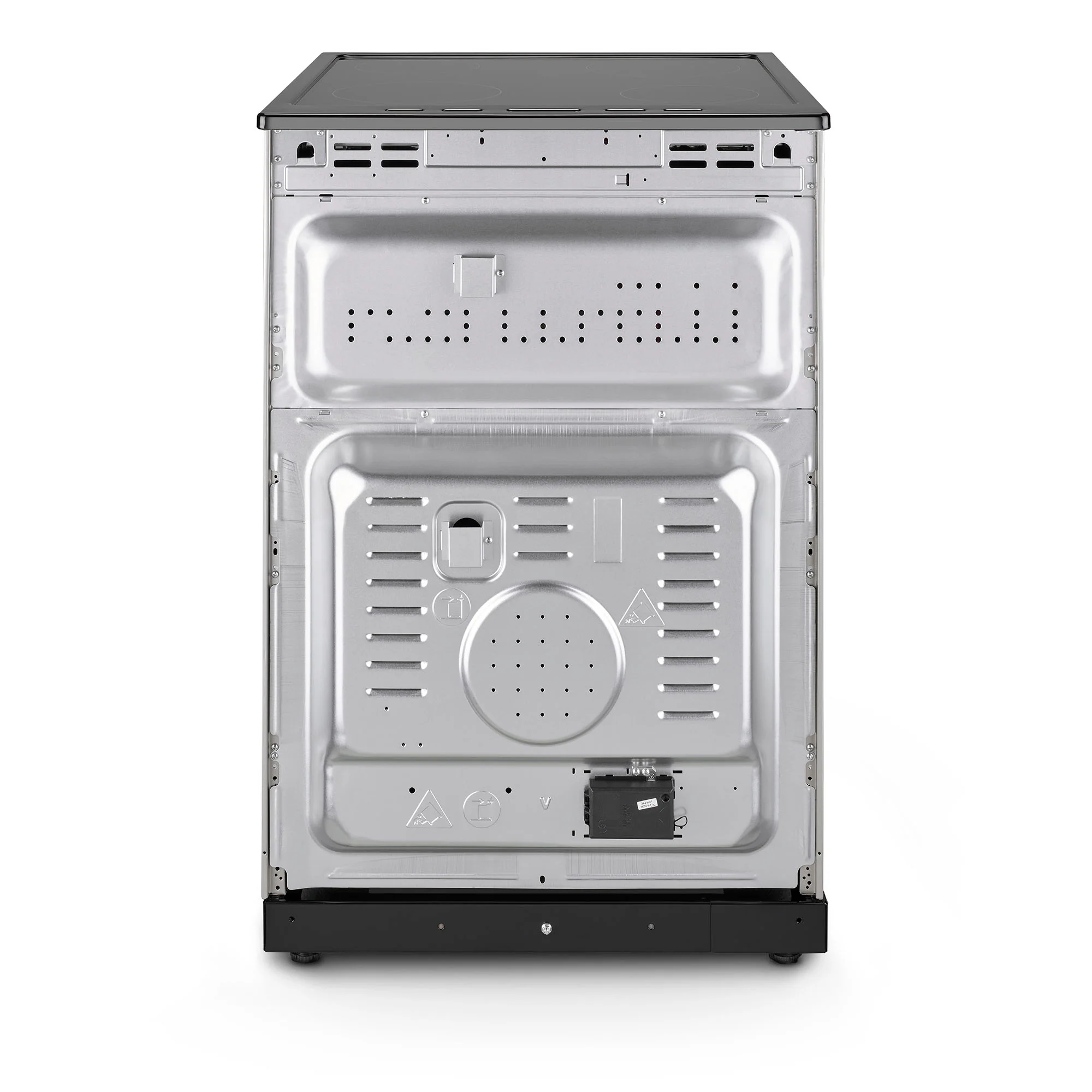 Montpellier MDOC60FS - Silver 60cm Ceramic Double Cooker - 4 Zones, 111L Total Capacity - A/A Energy - Image 4
