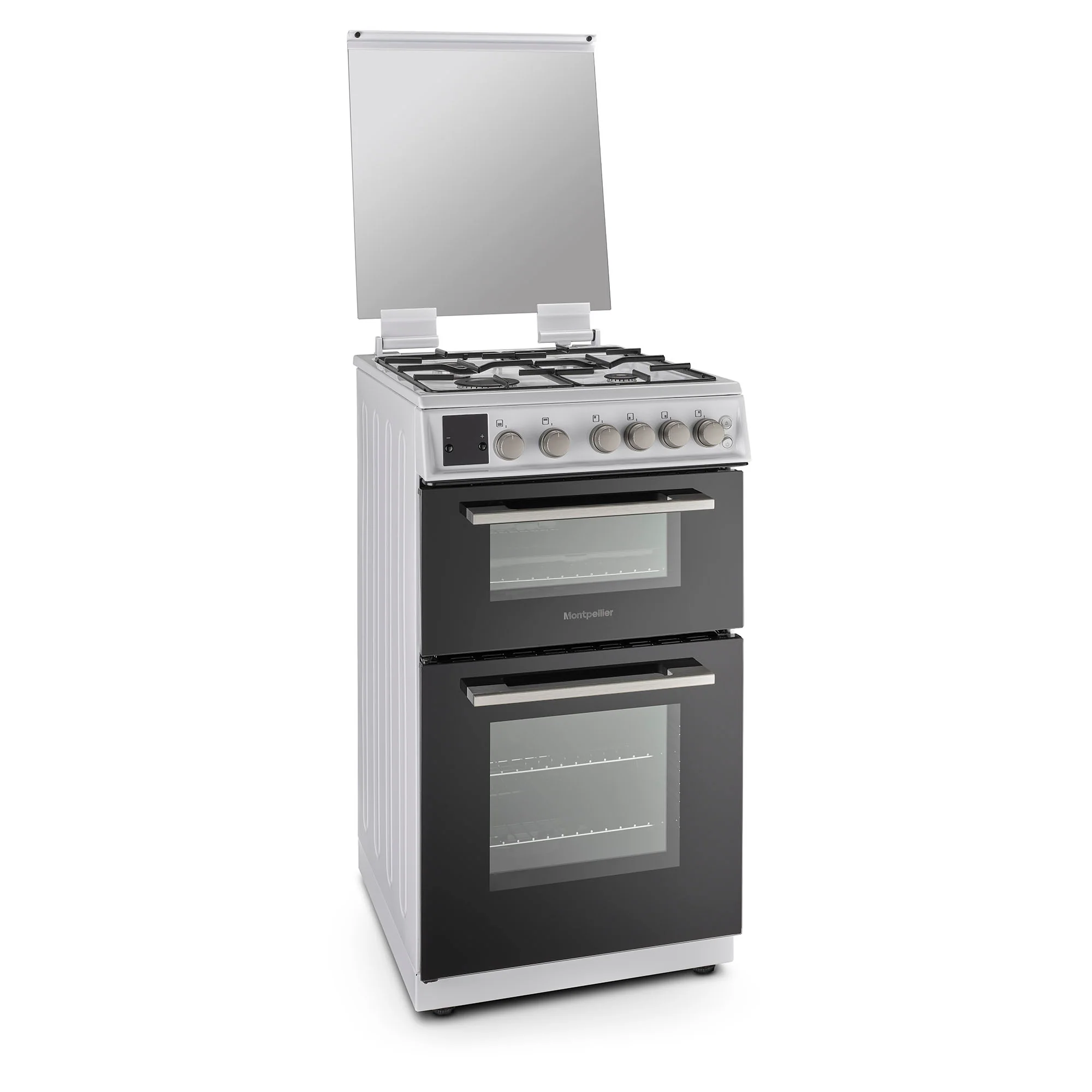 Montpellier MDOG50LW - White 50cm Double Gas Cooker - 56/24L Capacity - A+/A Energy - Image 3