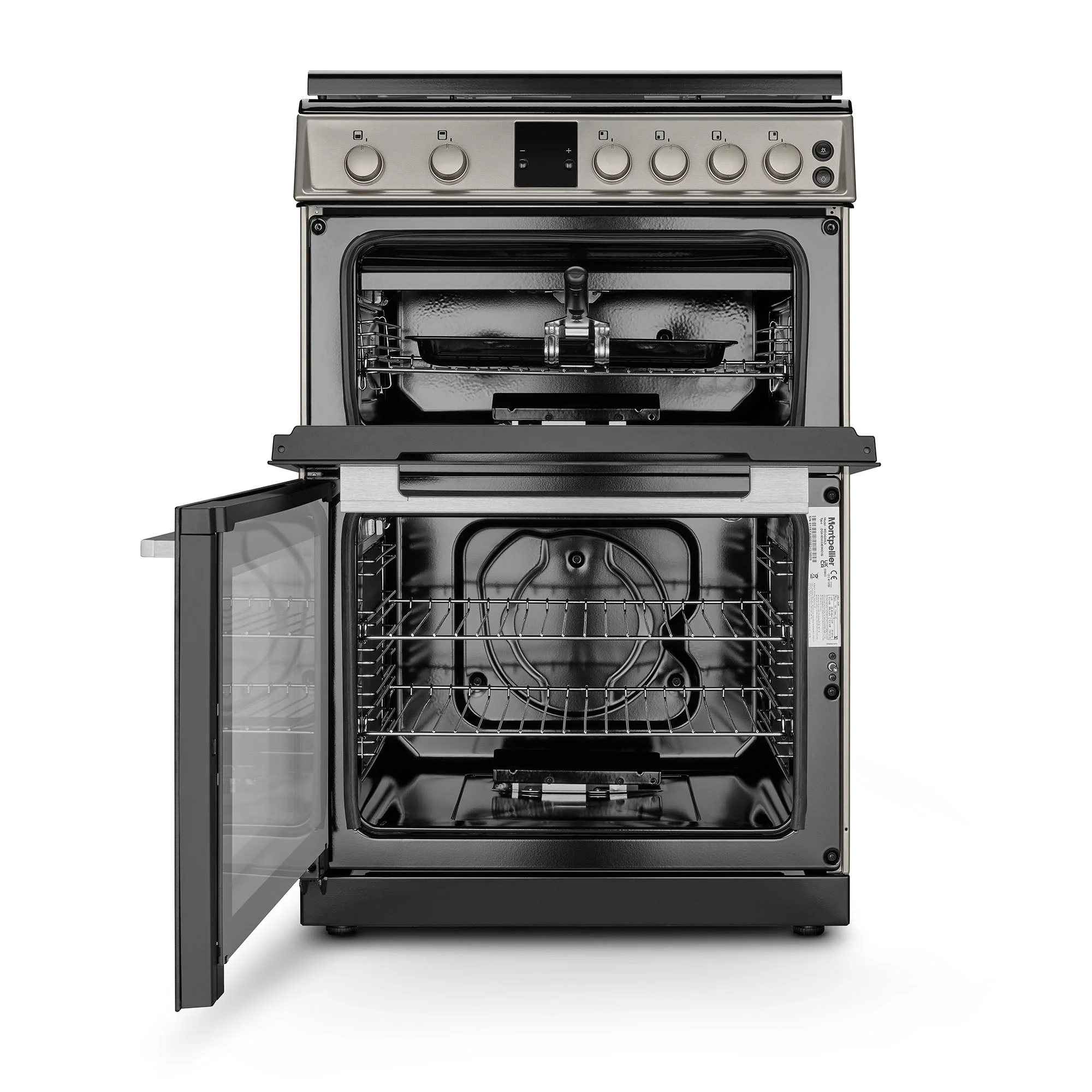 Montpellier MDOG60LS - Silver 4 Zone Gas Cooker - A/A+ - Image 2
