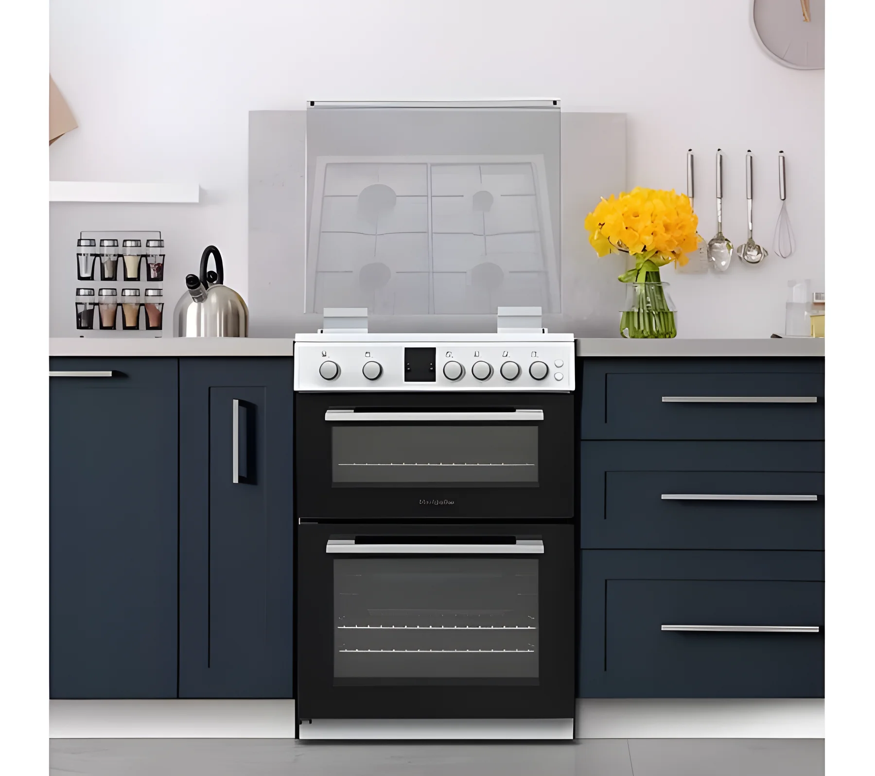 Montpellier MDOG60LW - White 4 Zone Cooker - A/A+ energy - Image 5