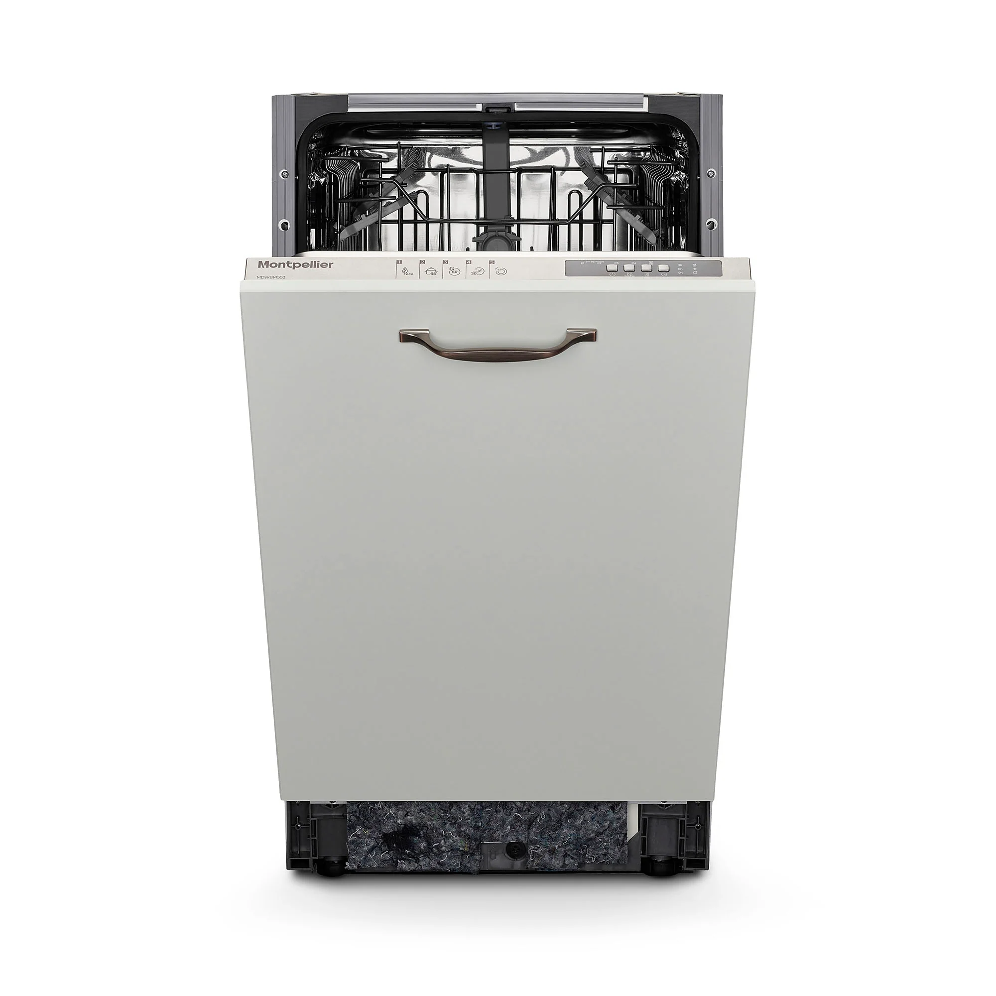 Montpellier MDWBID4553 - Slimline Integrated Dishwasher - 10 Place Settings - D Energy