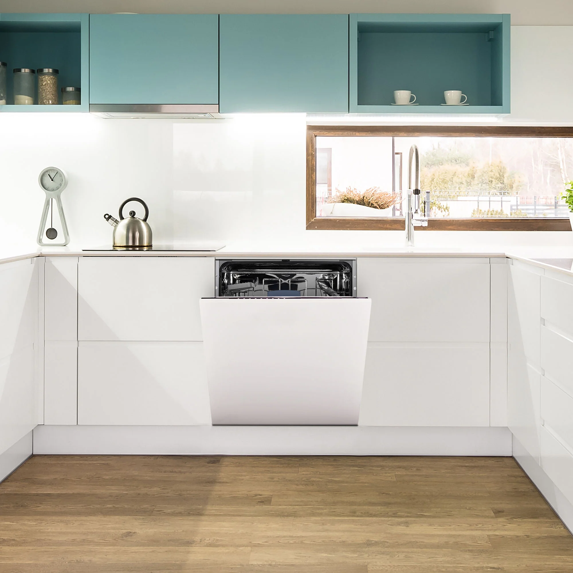 Montpellier MDWBID6064 - White 14 Place Integrated Dishwasher - 6 Programmes - LED Display - D Energy - Image 4