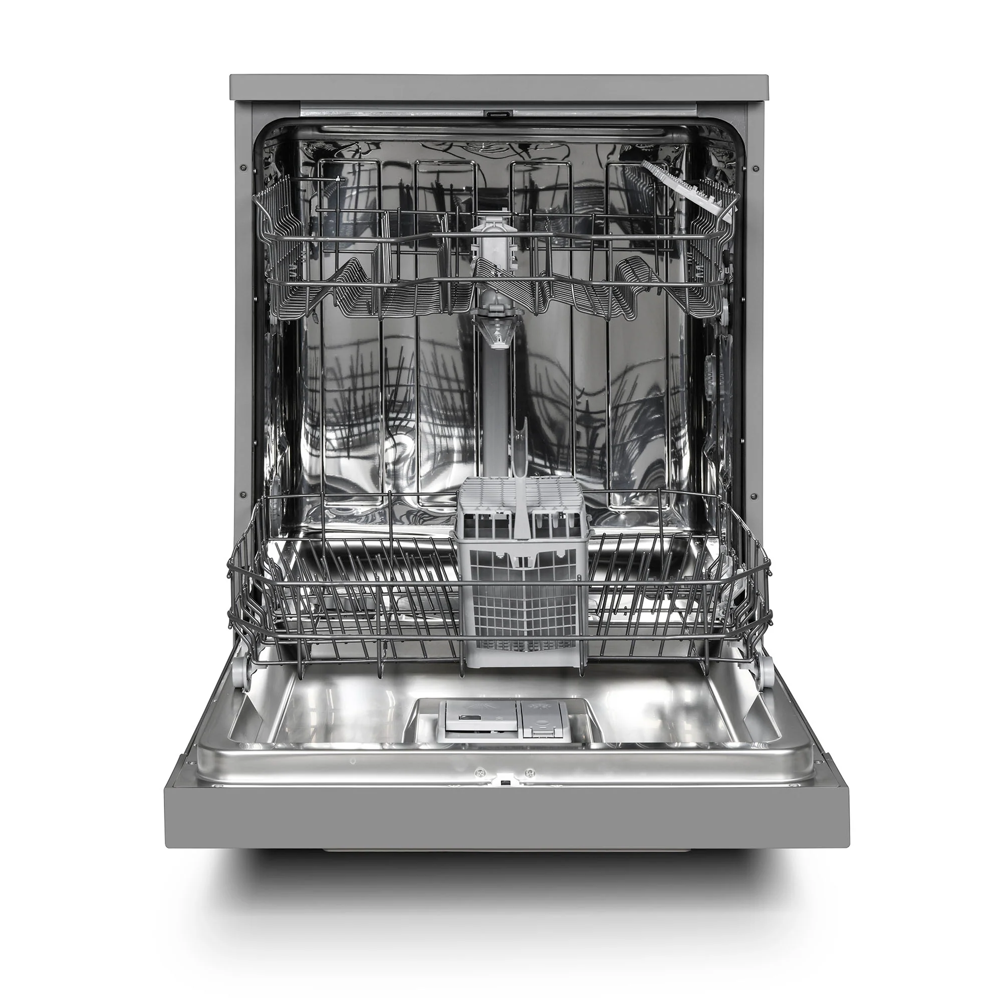 Montpellier MDWD1354S - Silver 13 Place Setting Dishwasher - Freestanding - D Energy Rating - Image 2