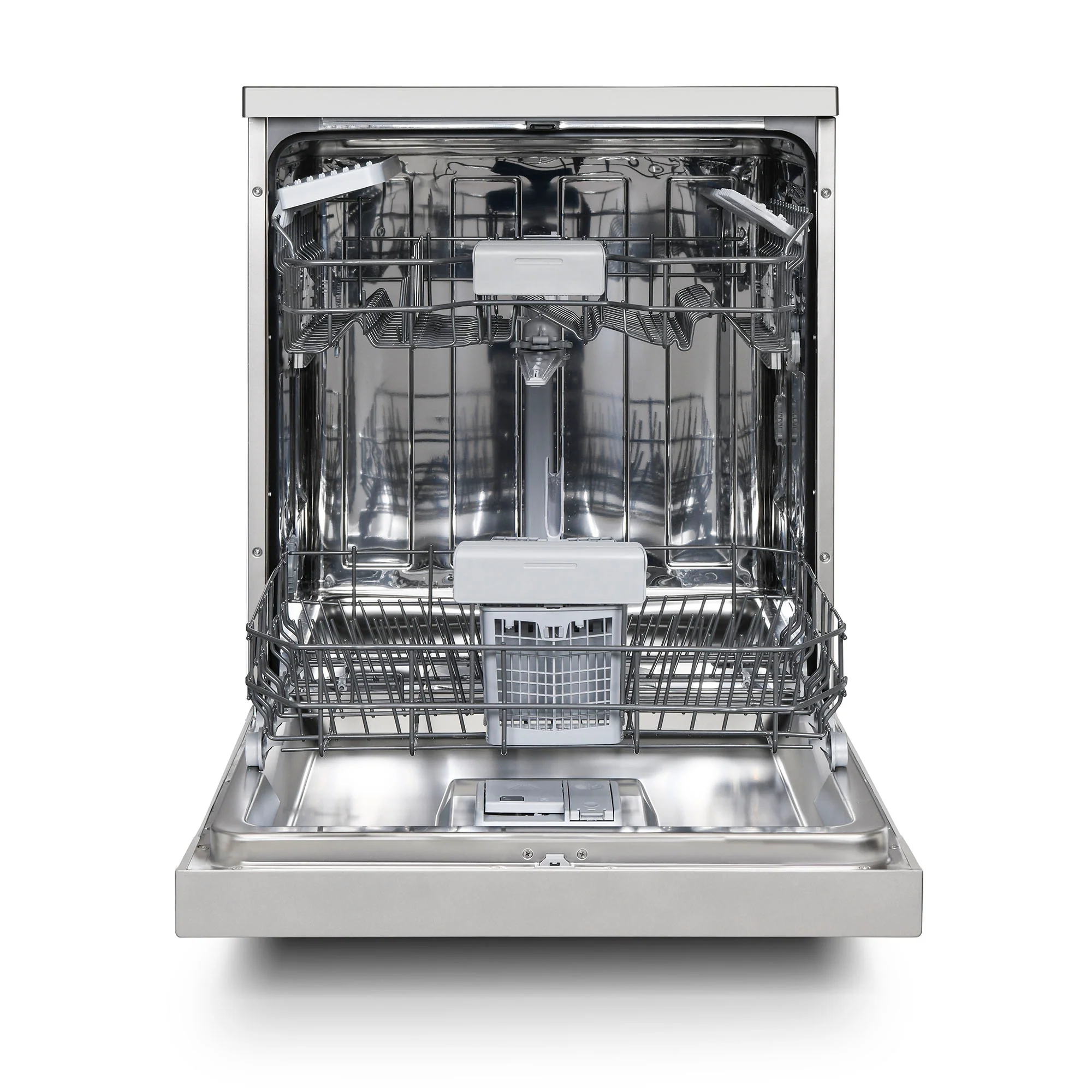 Montpellier MDWD1464S - Silver 14 Place Setting Dishwasher - 6 Programmes - 4 Temperatures - Freestanding - D Energy Rating - Image 2