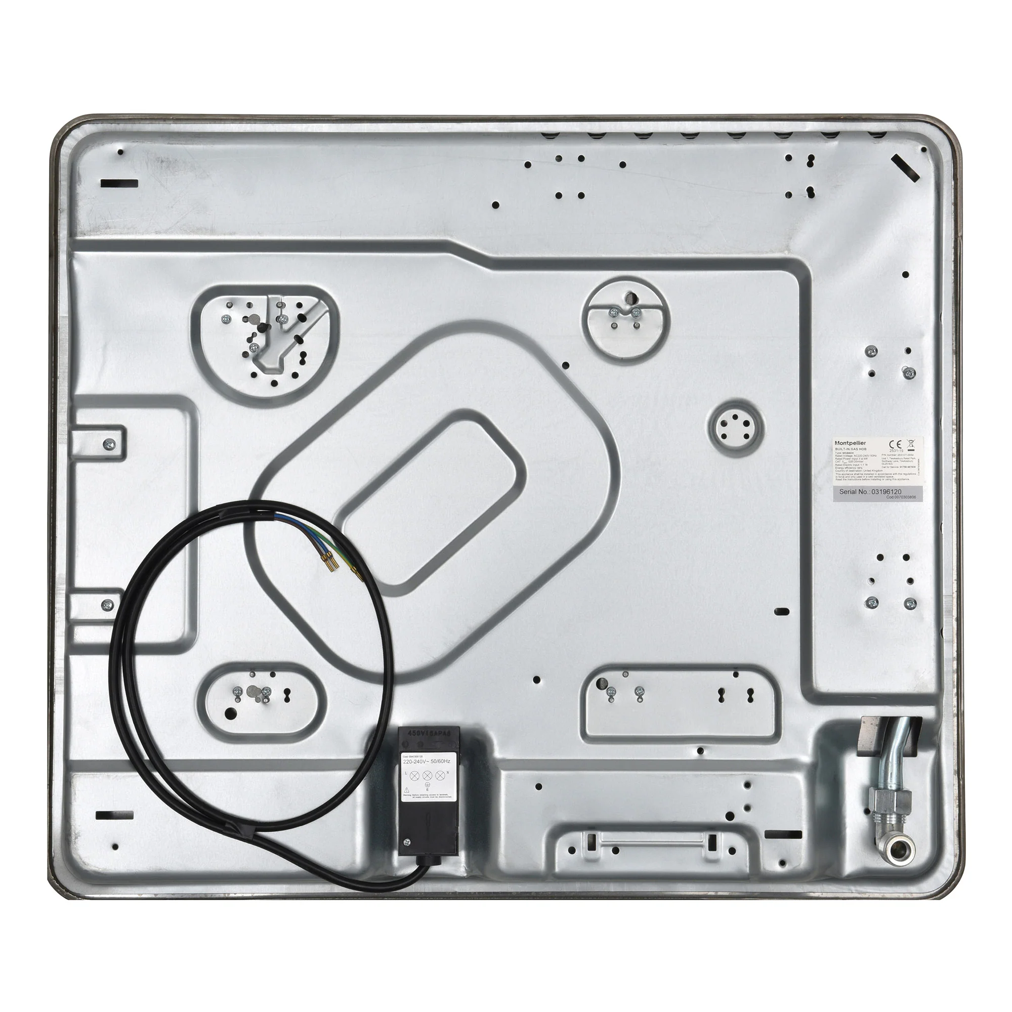Montpellier MGB60X - Stainless Steel Gas Hob - 4 Burners - LPG Convertible - Image 2