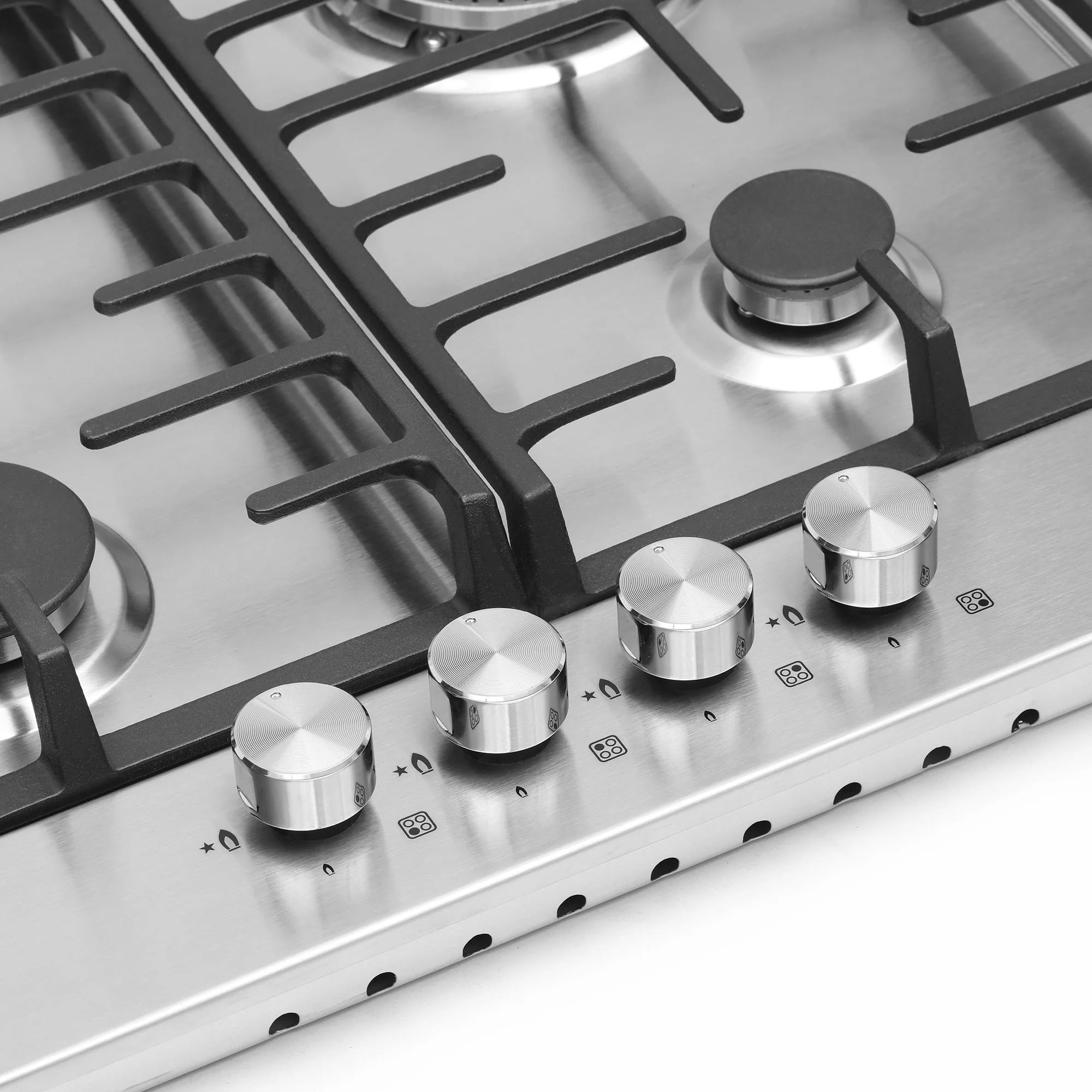 Montpellier MGH61CX - Stainless Steel 58cm Gas Hob - 4 Burners - Auto Ignition - Image 4