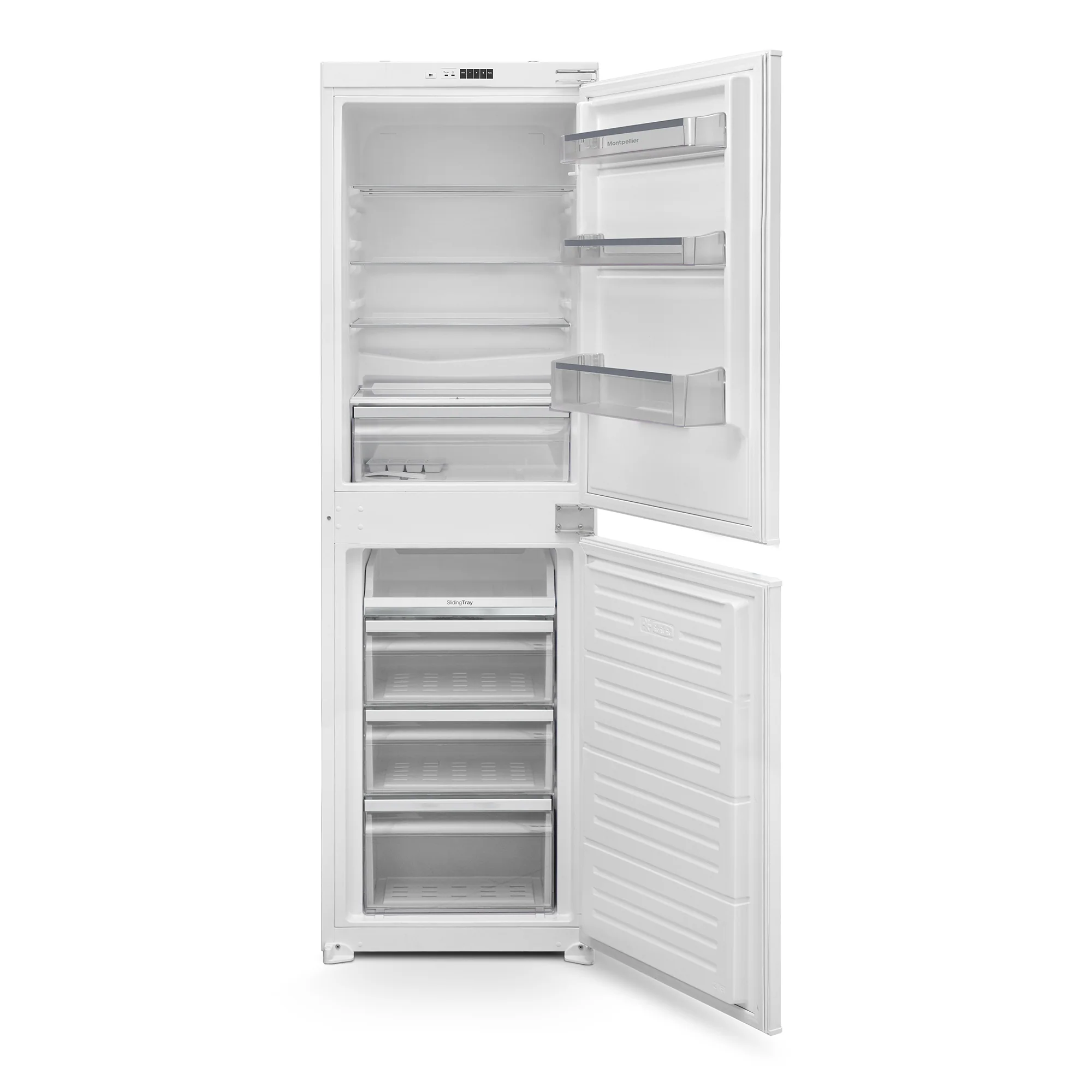 Montpellier MIFF505LF - White Integrated Low Frost Fridge Freezer - 244 Litres - E energy - Image 2