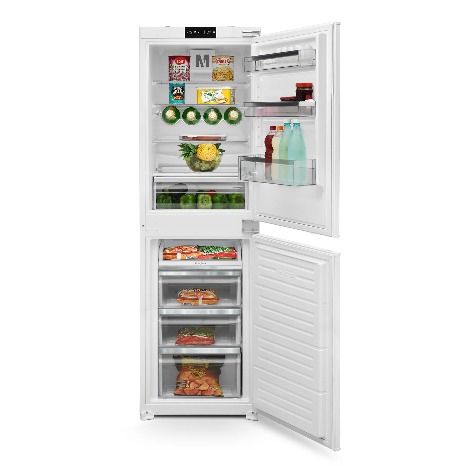 Montpellier MIFF550FF - White Integrated Frost Free Fridge Freezer - 230 Litres - Energy Rating E - Image 5