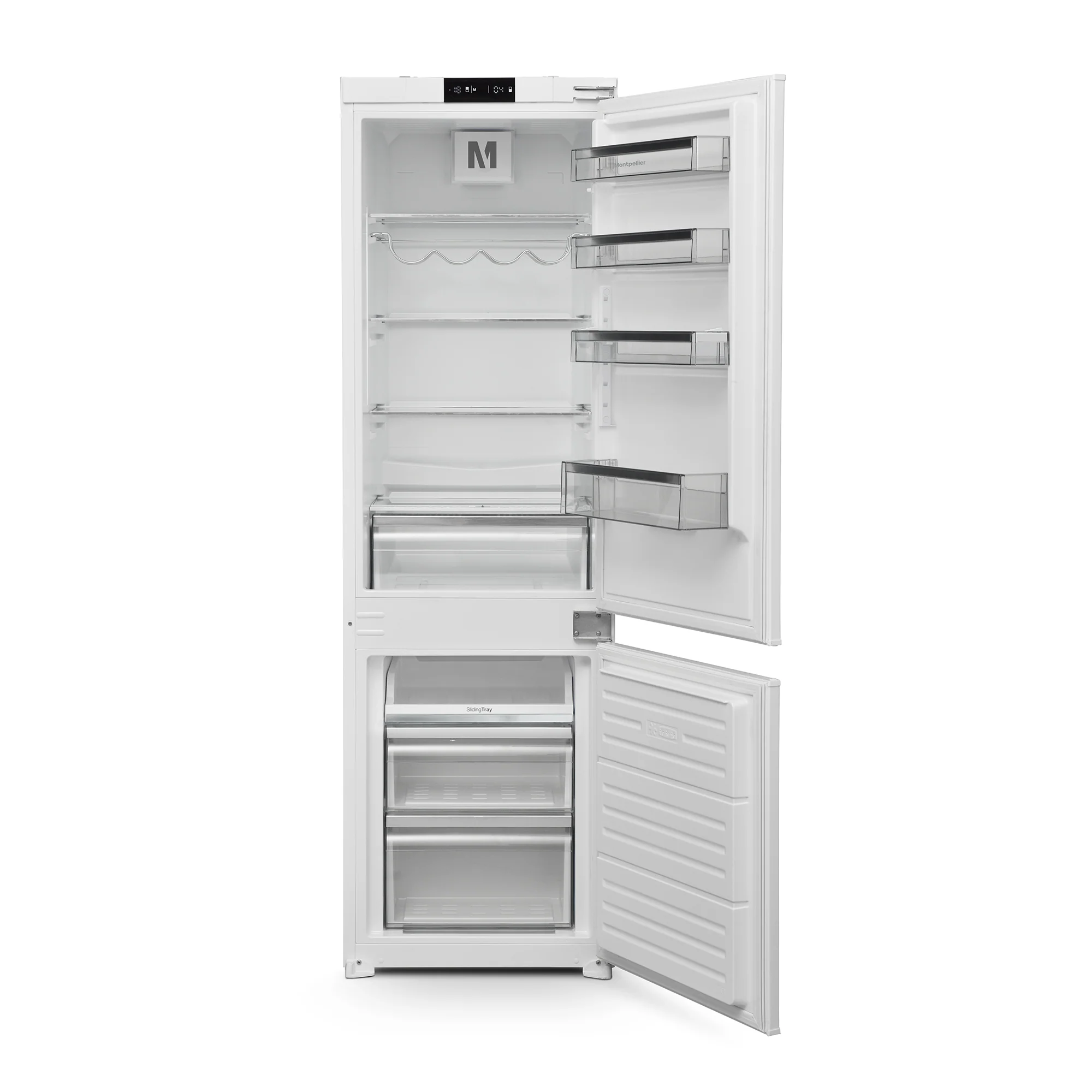 Montpellier MIFF730FF - White Integrated Frost Free Fridge Freezer - 243L Capacity - E Energy Rating - Image 2