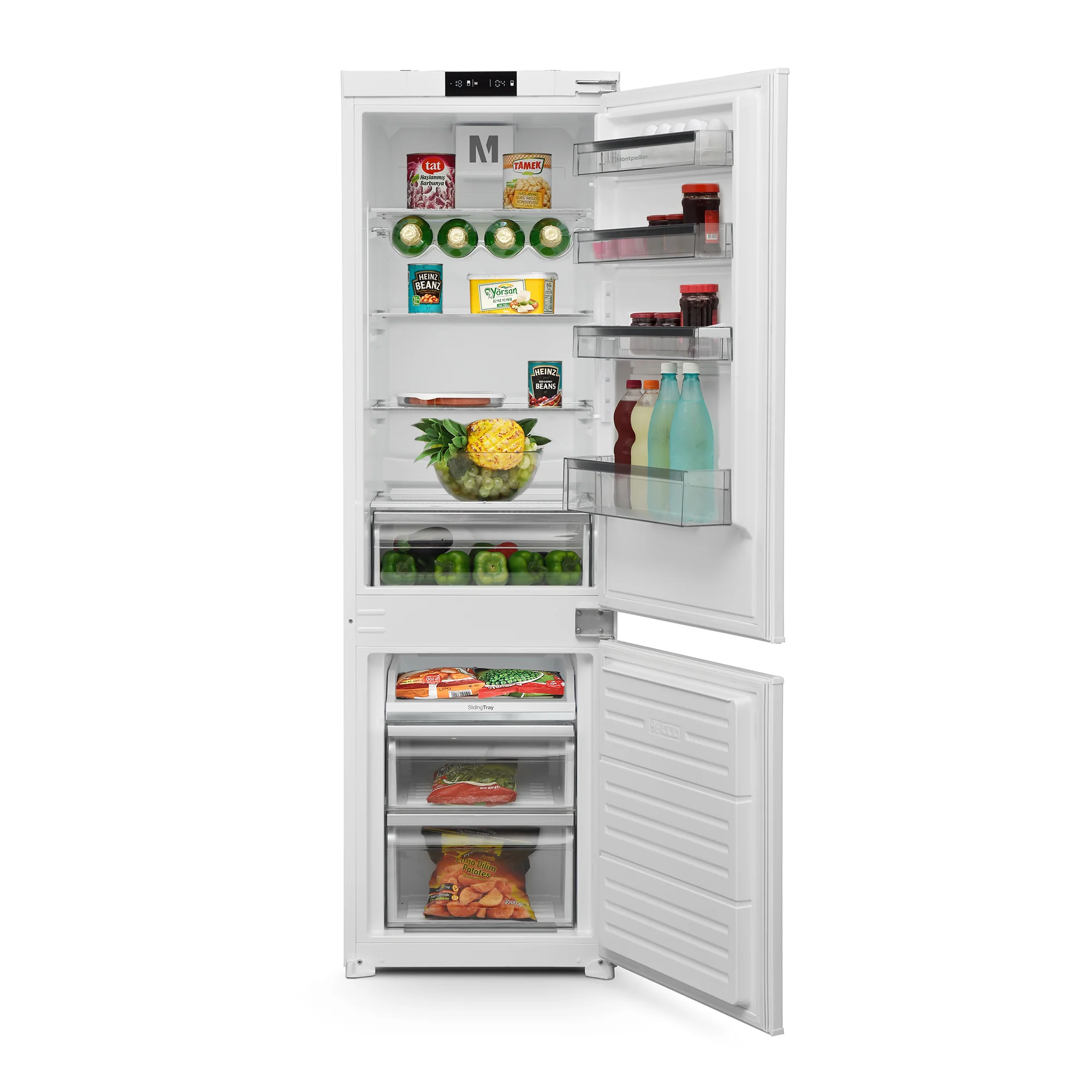 Montpellier MIFF730FF - White Integrated Frost Free Fridge Freezer - 243L Capacity - E Energy Rating - Image 5