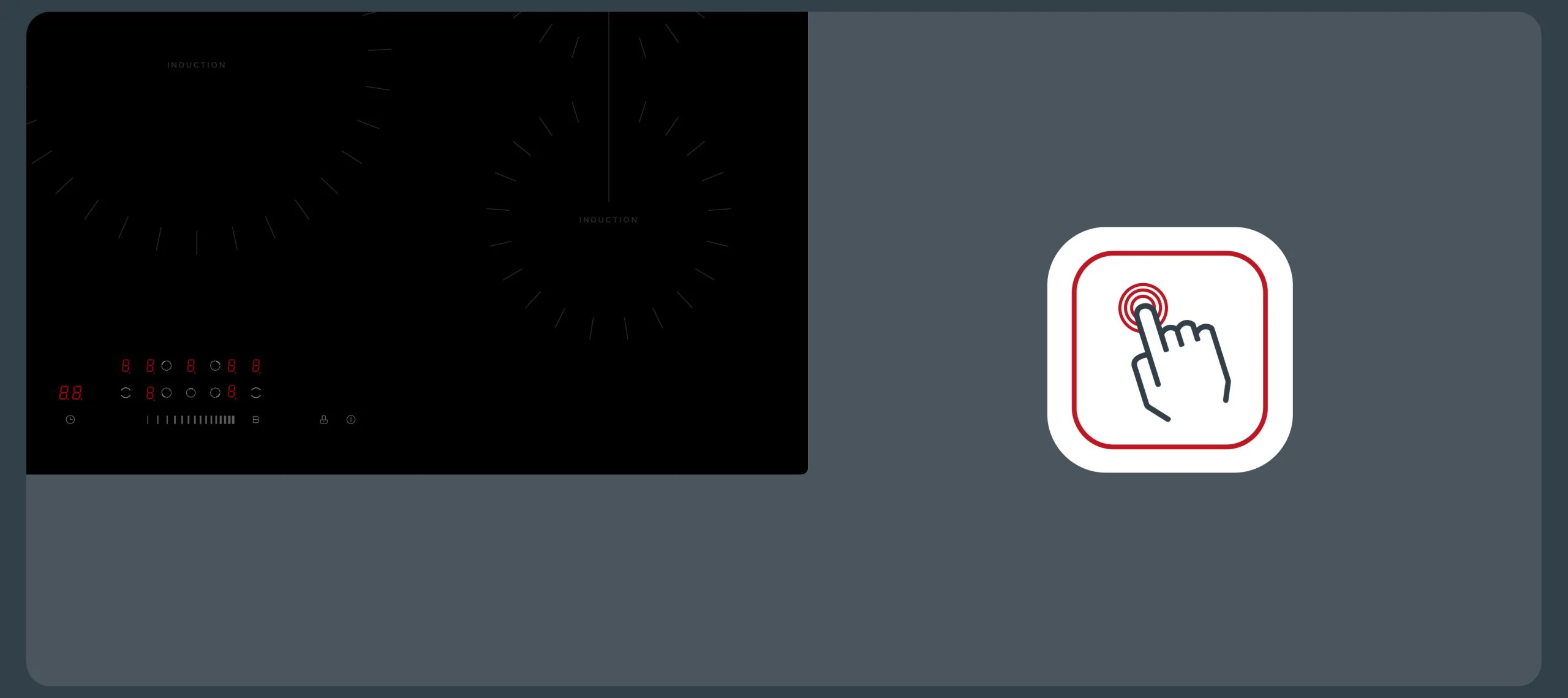 Montpellier MINH90 - Black 90cm 5 Zone Induction Hob - Boost Control - A Energy - Image 4