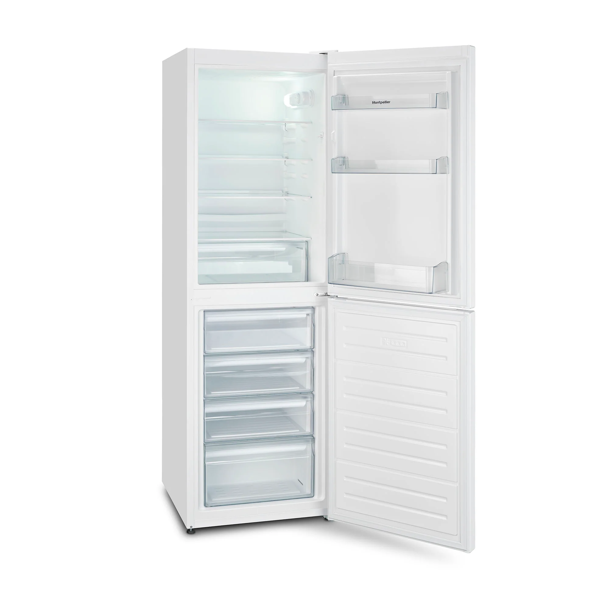 Montpellier MLF1770EW - White Low Frost Fridge Freezer - 277L Total Capacity - E Energy Rating - Image 2