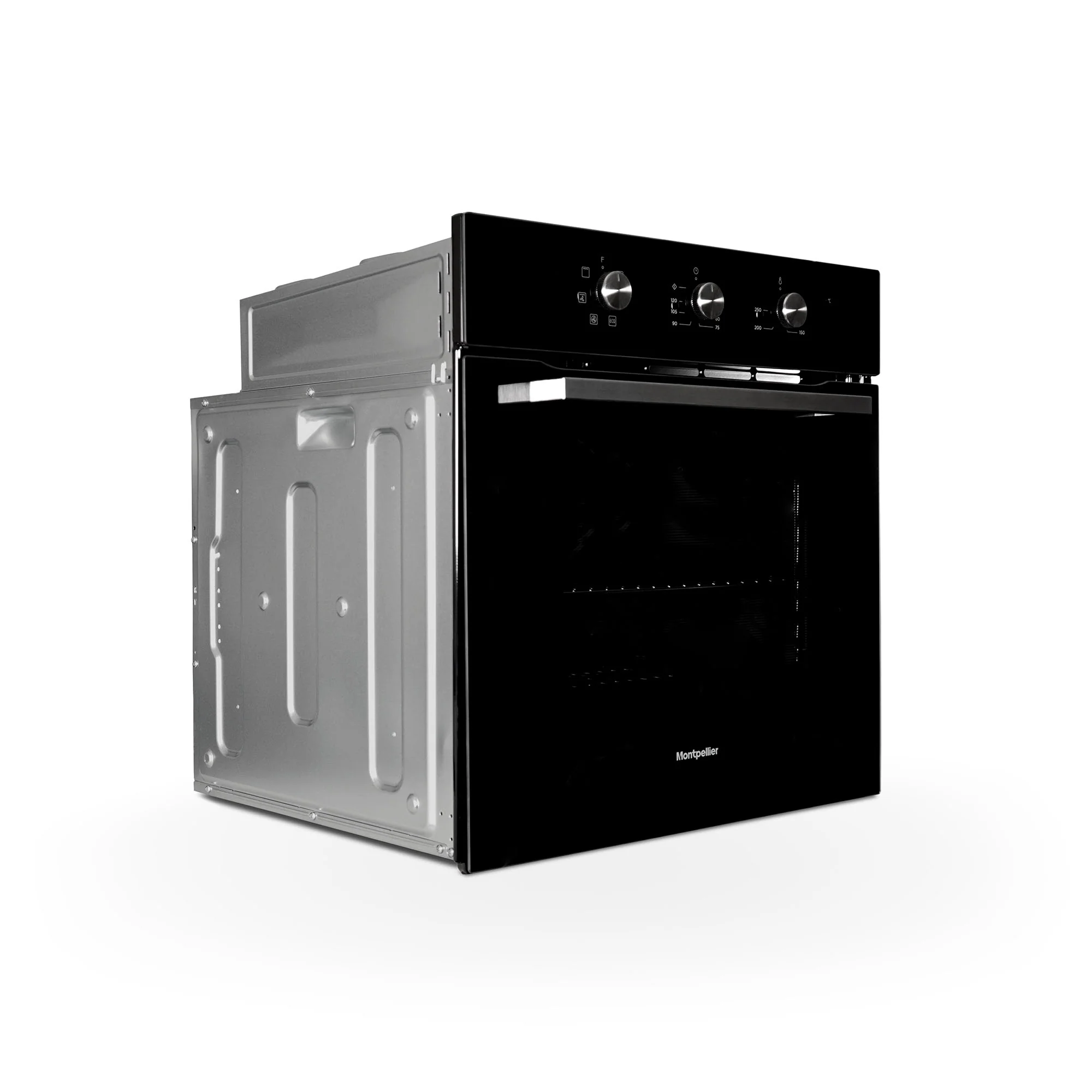 Montpellier MSBFO65B - Black 65L Built-In Single Oven - 5 Functions - Trufan - A Energy - Image 4