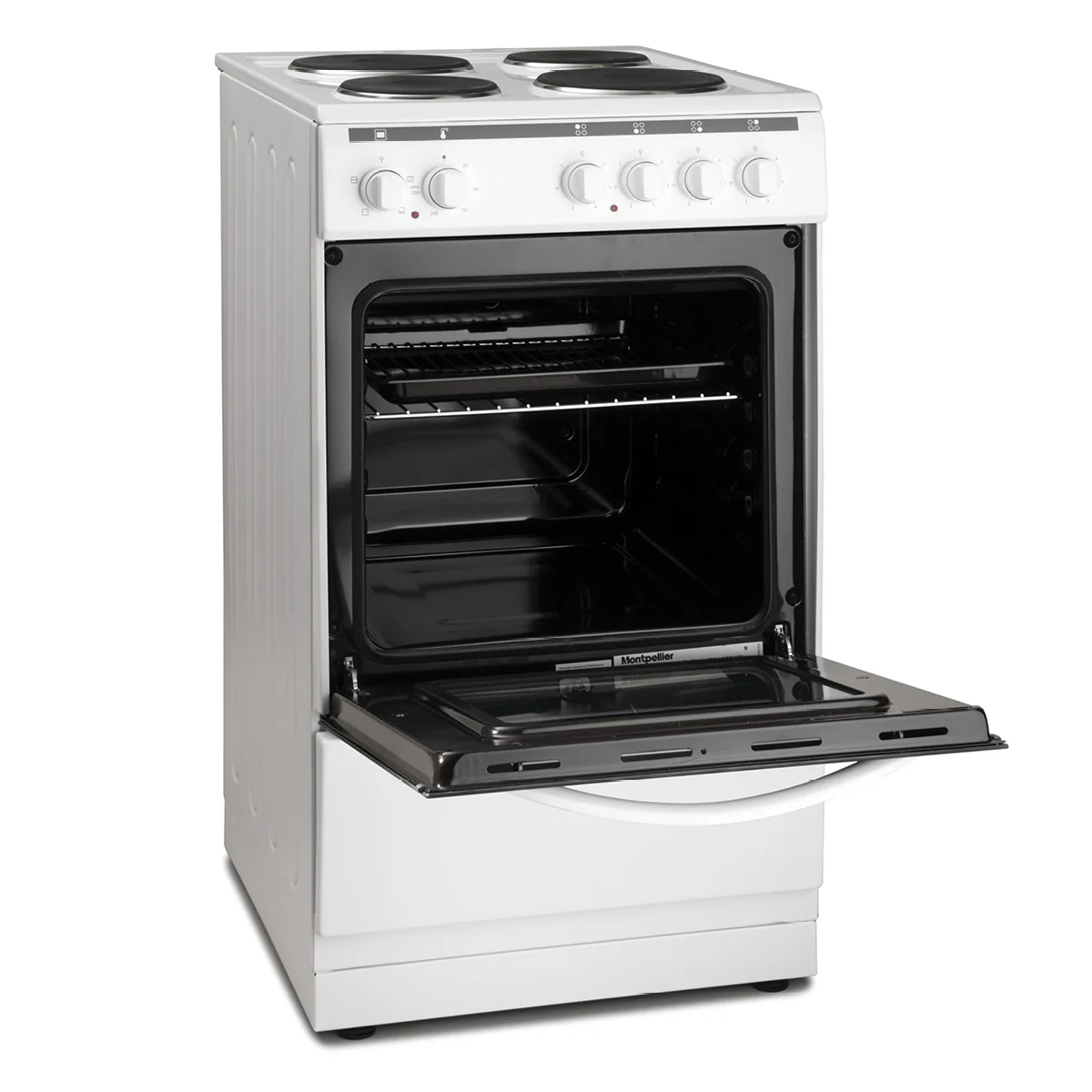Montpellier MSE46W - White 50cm Electric Cooker - 55L Capacity - A Energy Rating - Image 4