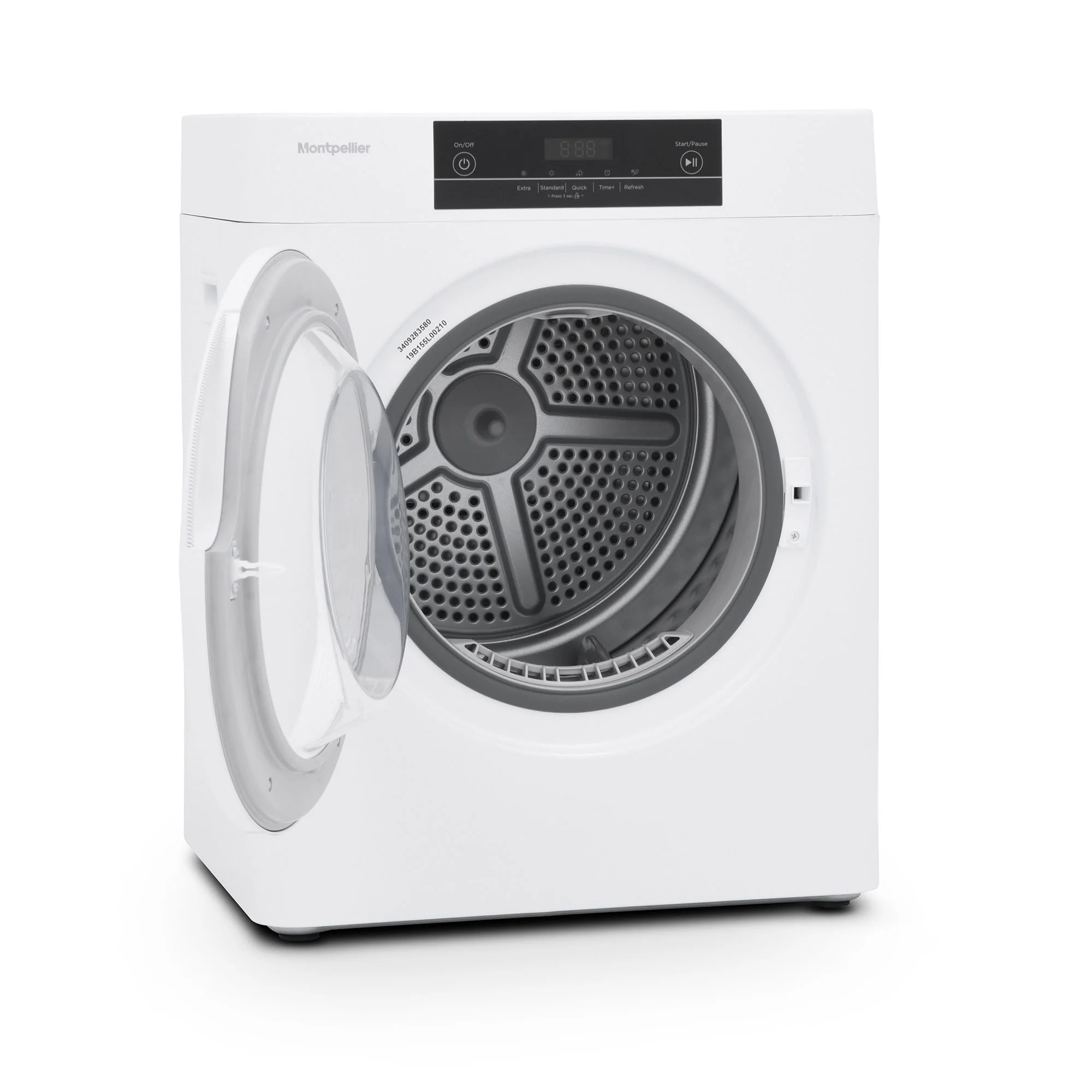 Montpellier MTD30P - White 3KG Compact Tumble Dryer - Vented - C energy - Image 2