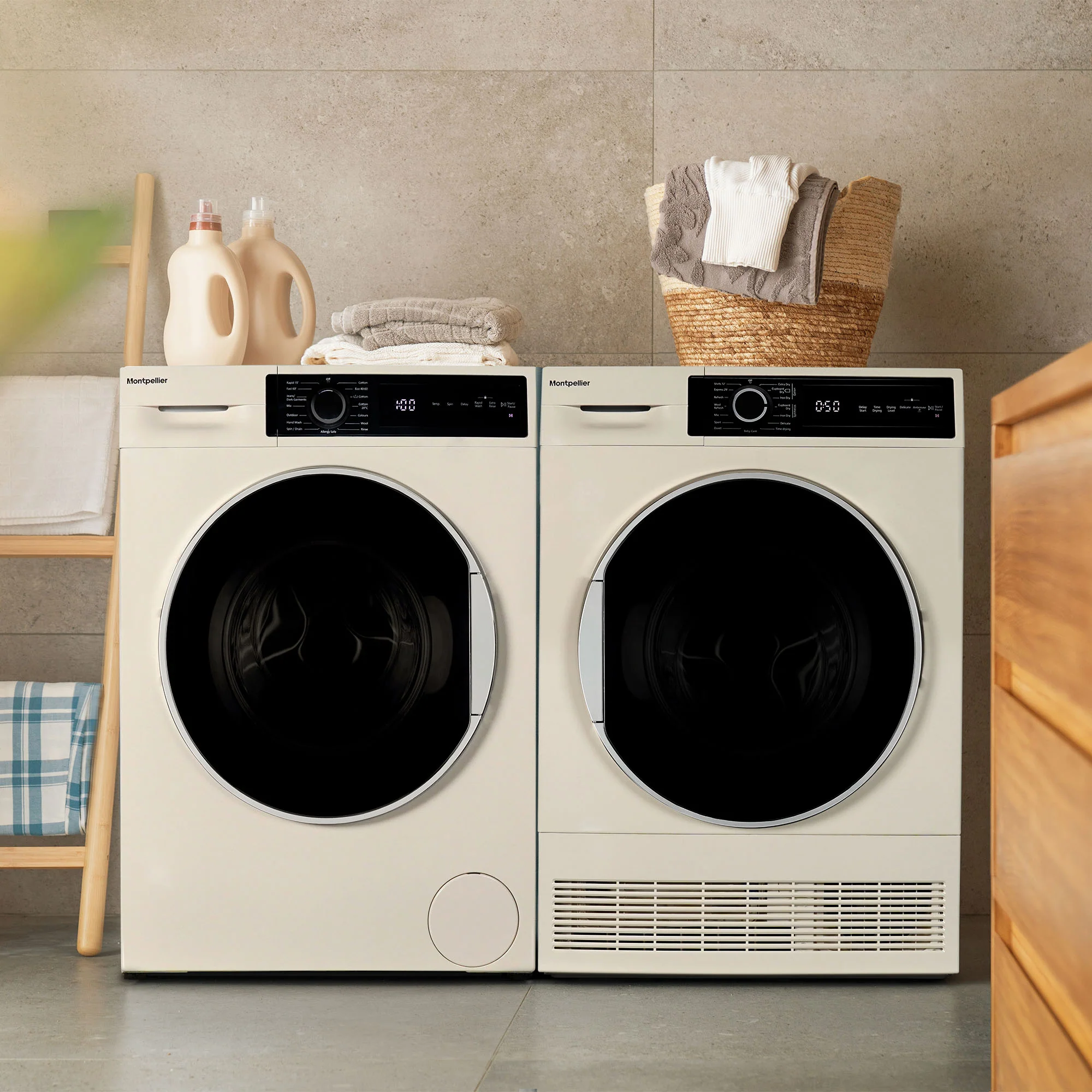 Montpellier MTDC8SDC - Cream 8KG Condenser Tumble Dryer - Sensor Dry - B energy - Image 6