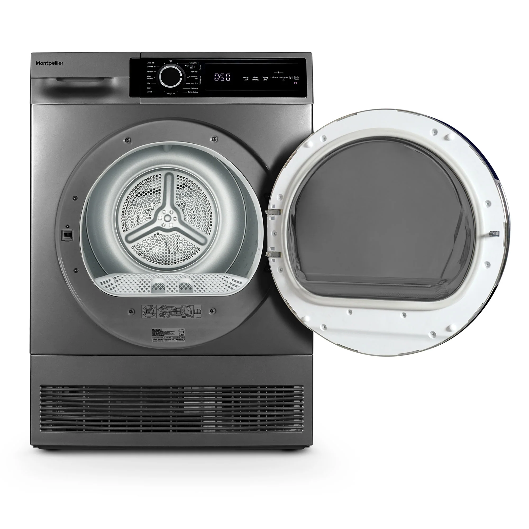 Montpellier MTDC8SDS - Silver 8KG Condenser Tumble Dryer - B energy - Image 2