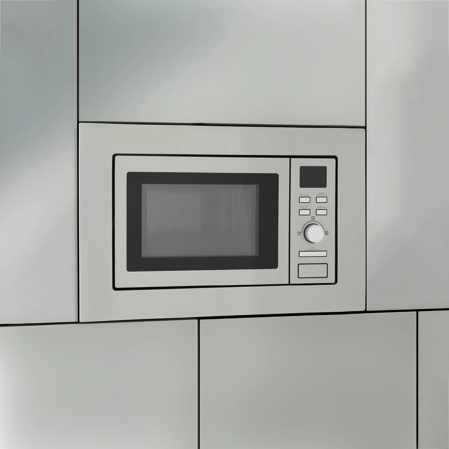 Montpellier MWBi17-300 - Stainless Steel 17L Built-in Microwave - 700W - Image 3