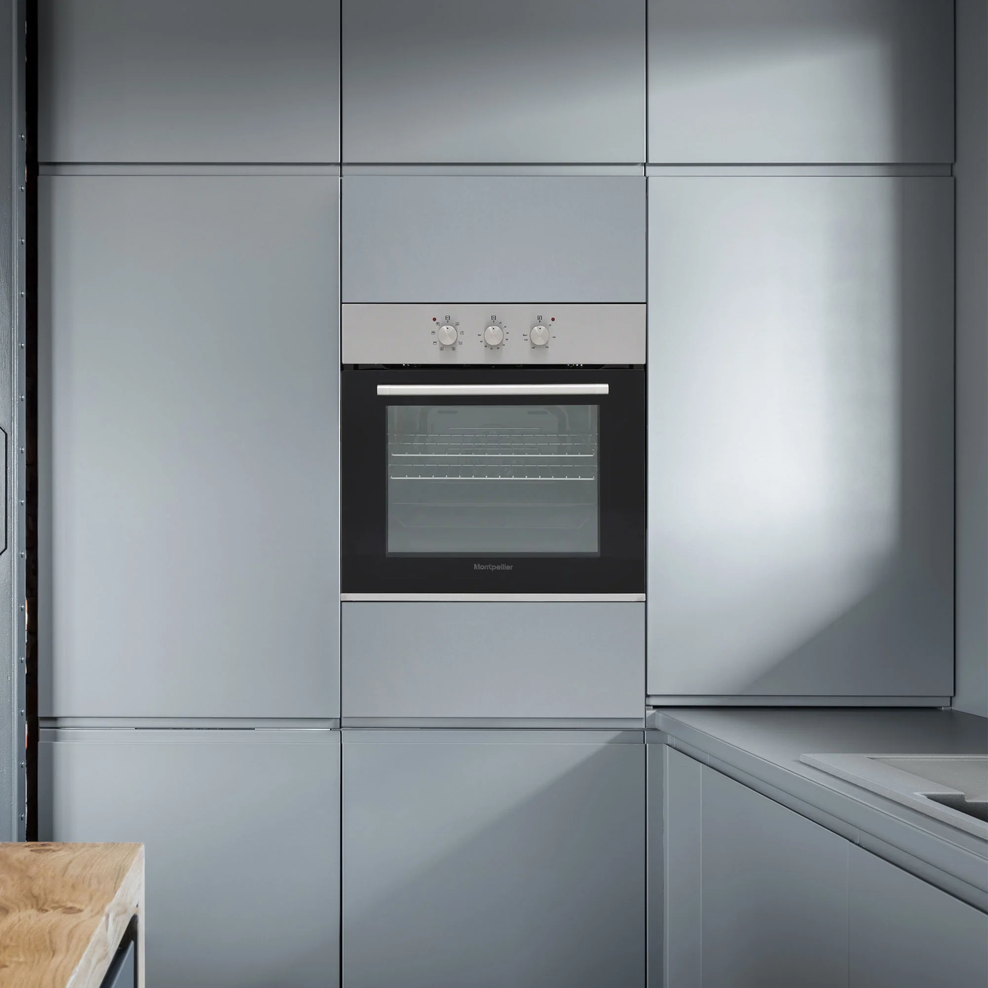 Montpellier SFO65MX - Stainless steel Built in Electric Single Oven - Image 4