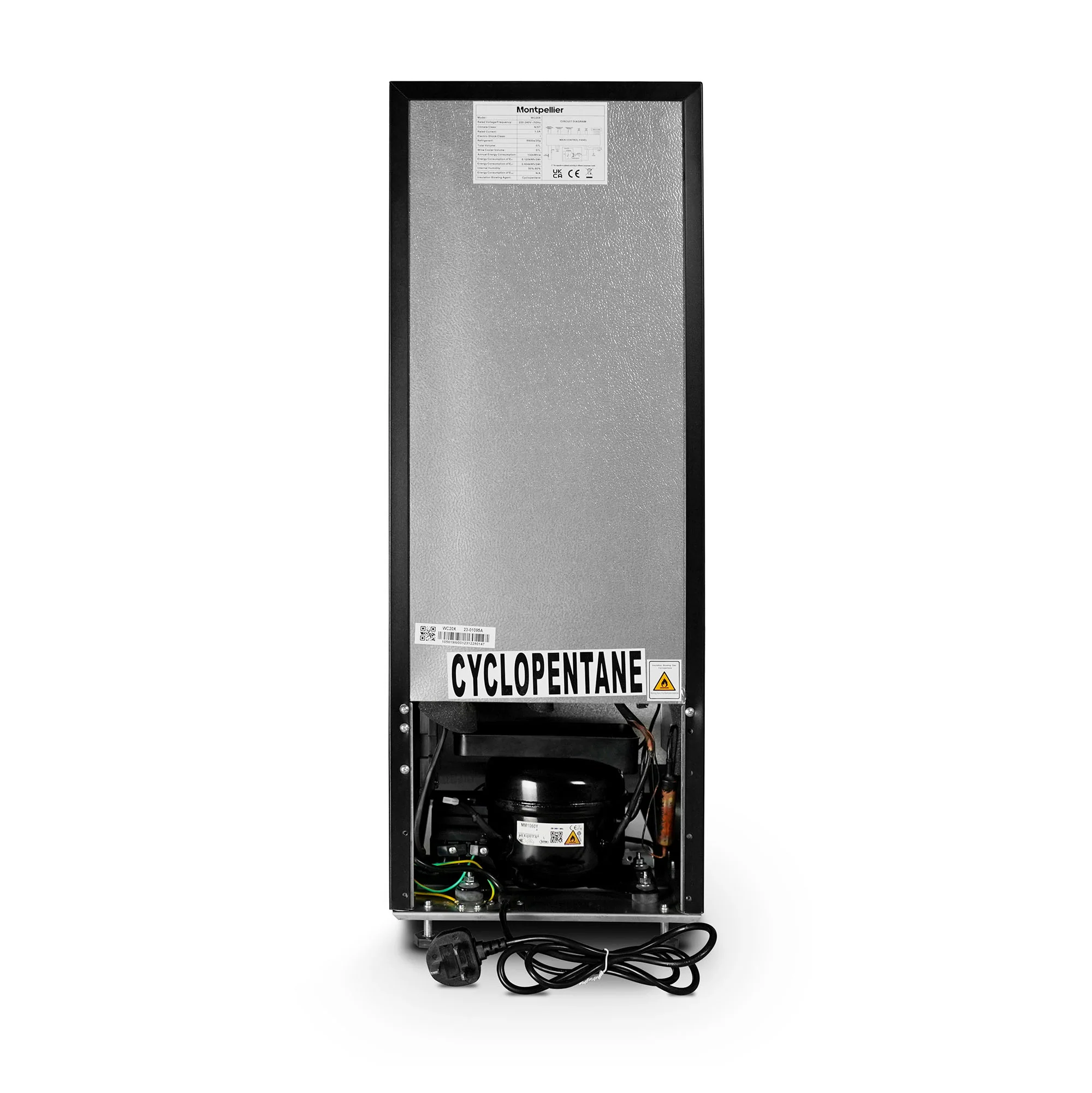 Montpellier WC20X - Stainless Steel 20 Bottle Wine Cooler - Single Zone - G Energy Rating - Image 4