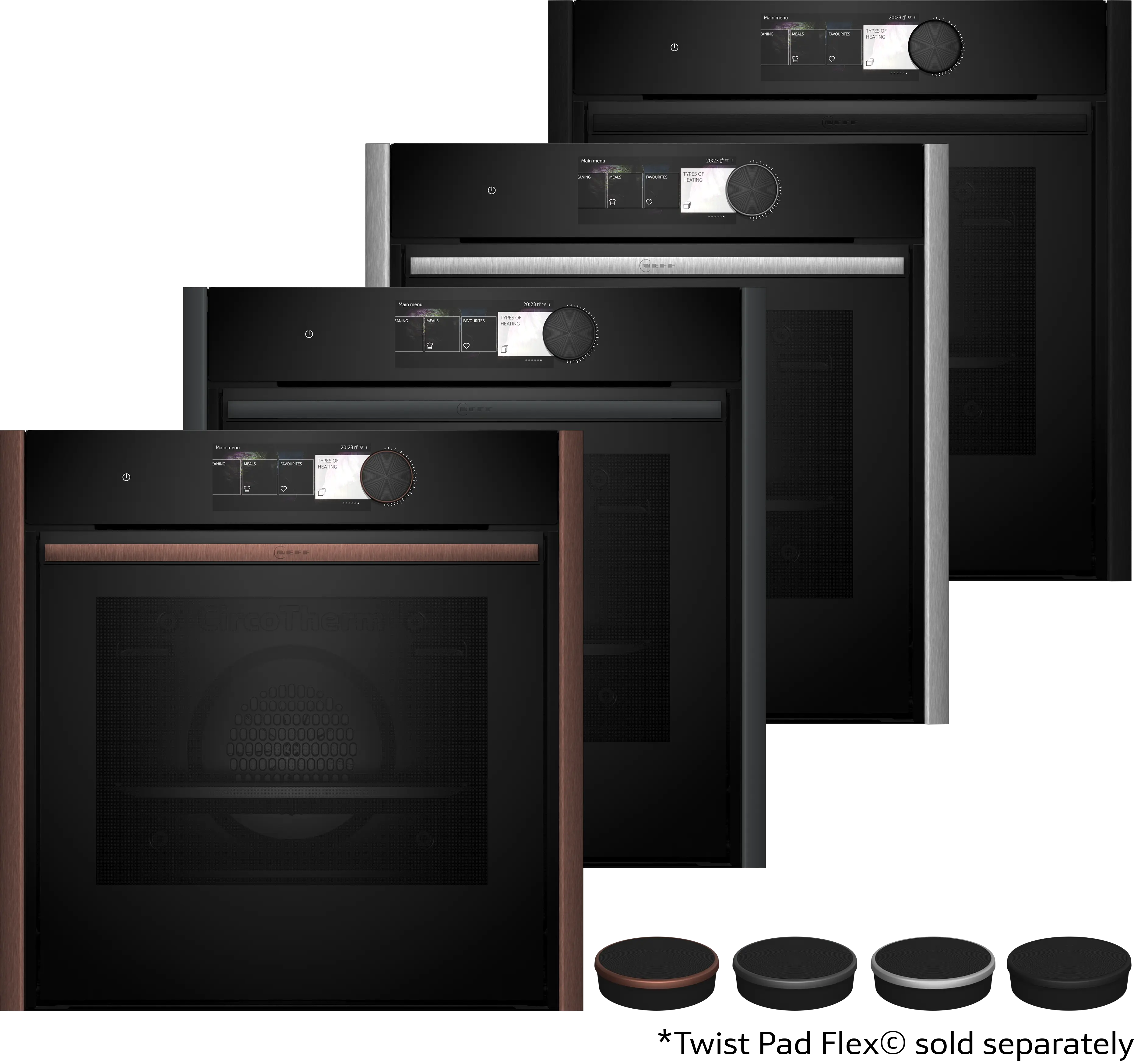 Neff B69FY5CX0 - Built-In Single Oven with Steam Function - Flex Design - A+ Energy
