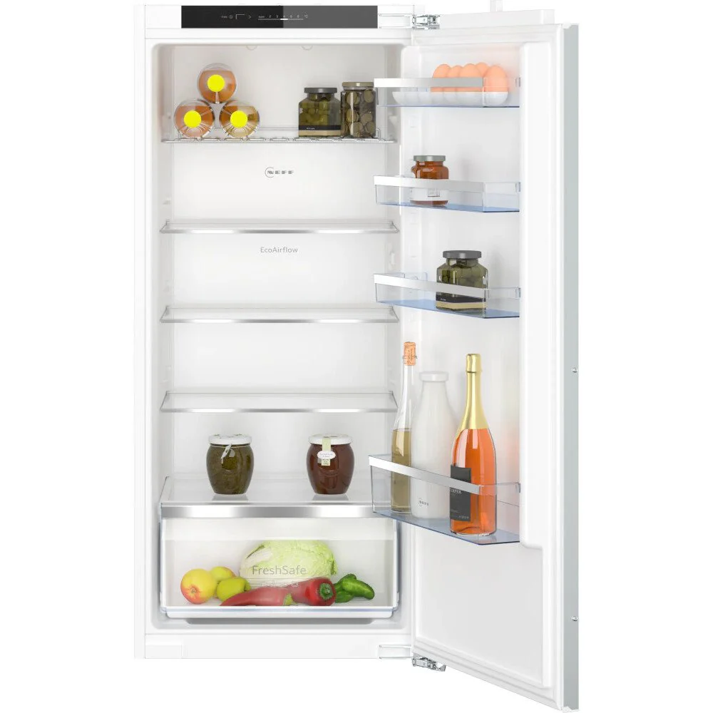 Neff KI1412FE0  - Silver Built-in Larder Fridge - 204L Capacity - Fixed Hinge - E Energy
