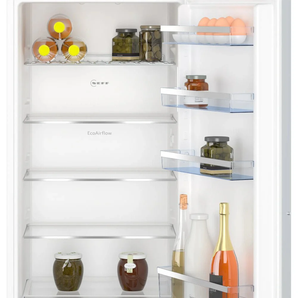 Neff KI1412FE0  - Silver Built-in Larder Fridge - 204L Capacity - Fixed Hinge - E Energy - Image 3