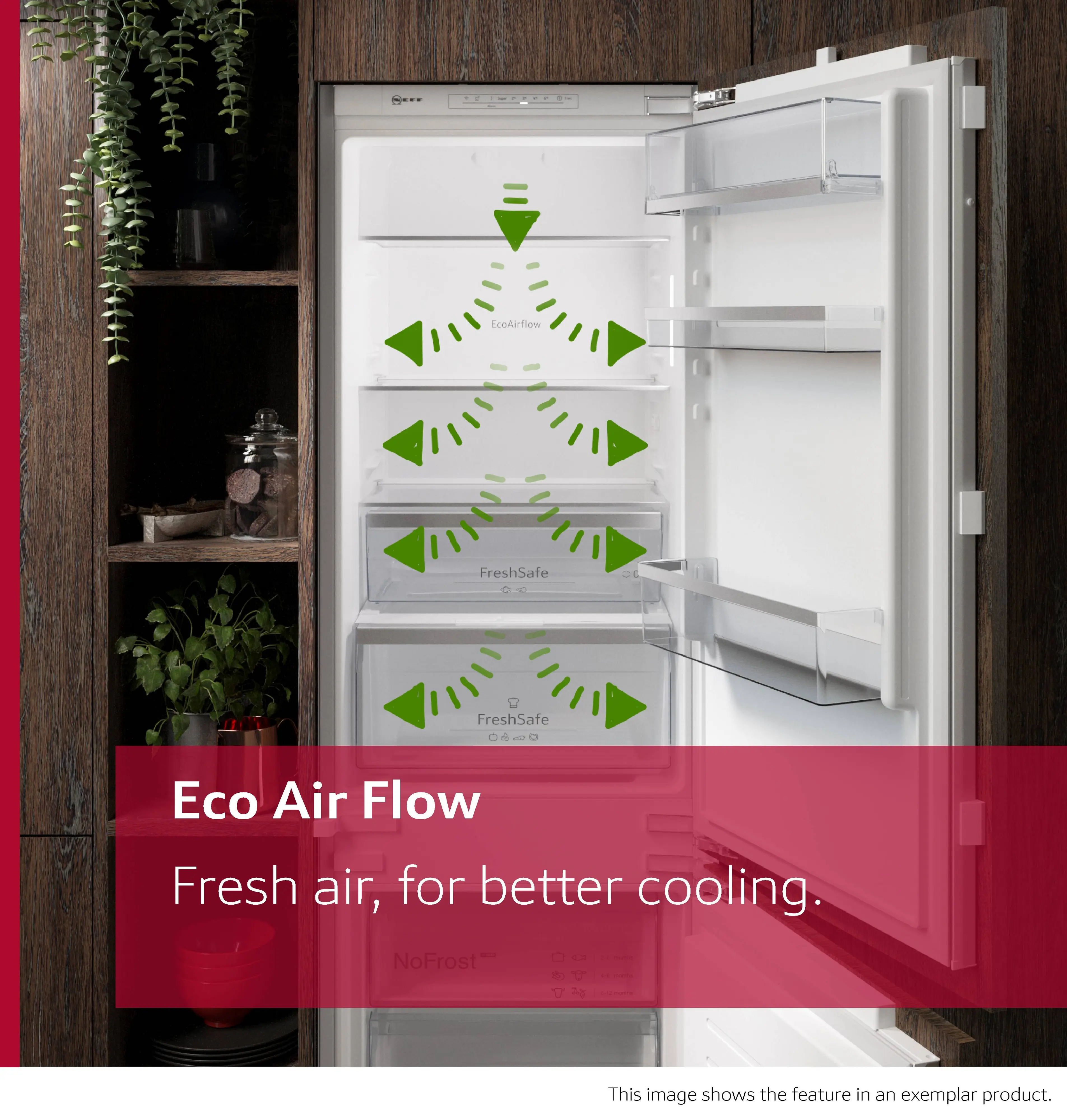 Neff KI1412FE1G - Built-In Fridge - 204L - E Energy - Image 6