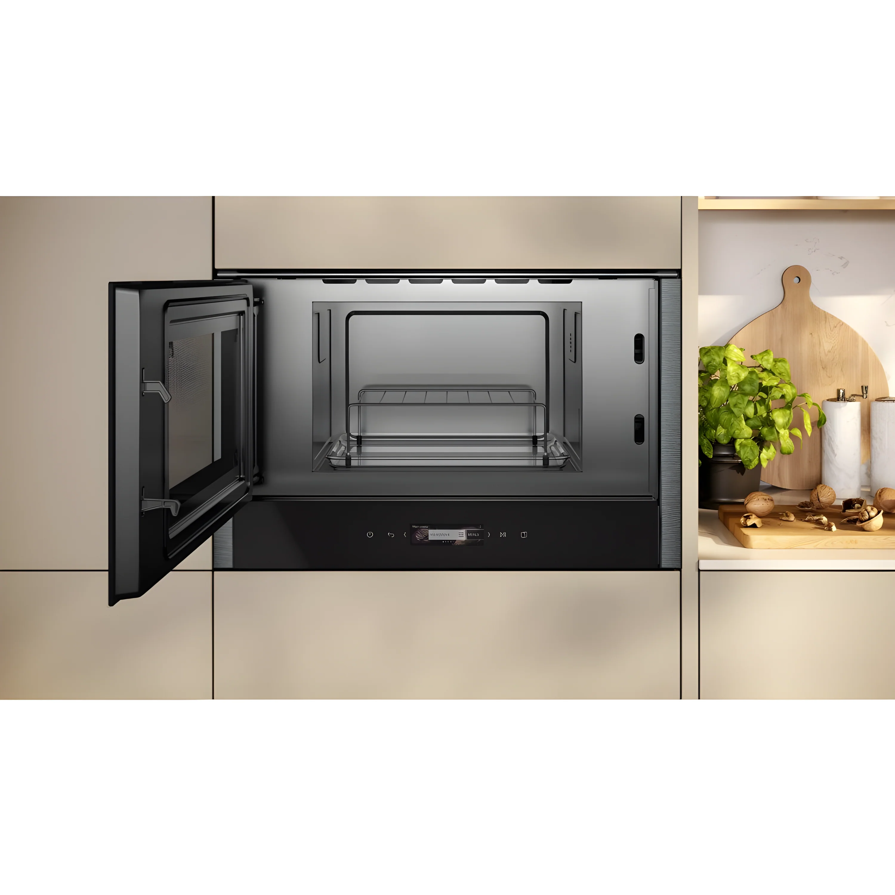 Neff NL4GR31G1B N70 - Grey Built-In Microwave with Grill - 21L - 900W - 5 Power Levels - Image 4
