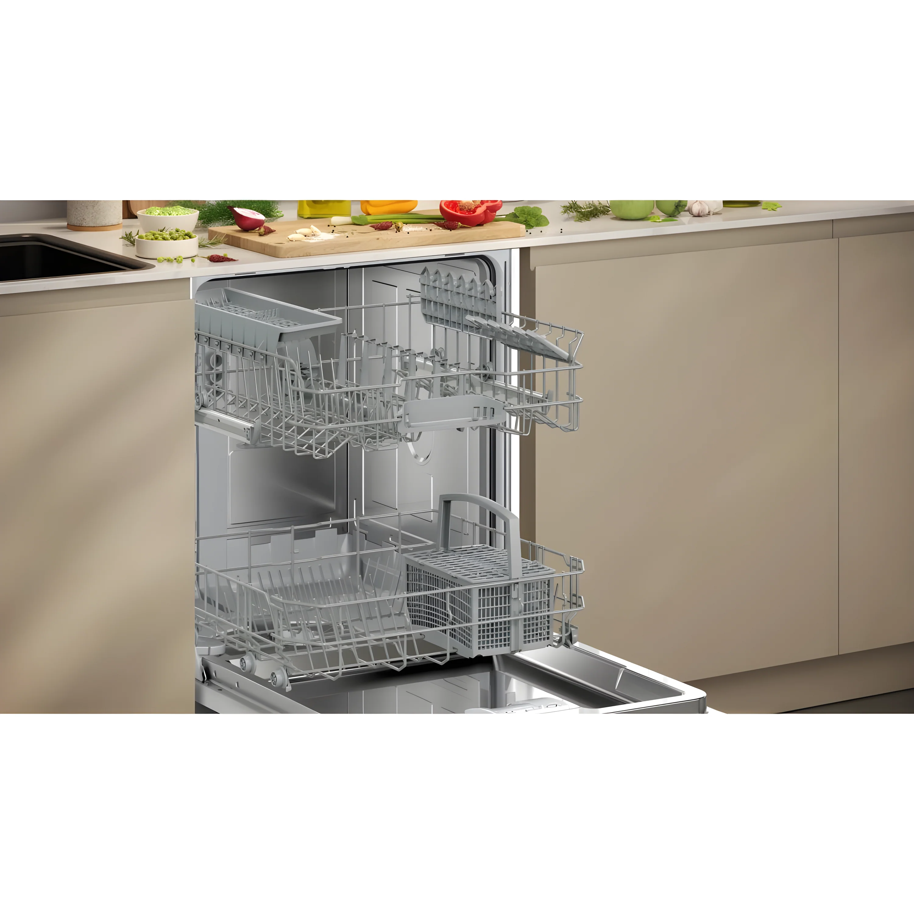 Neff S153HTX02G - Integrated Dishwasher - 13 Place Settings - 46 dB - D Energy Rating - Image 5