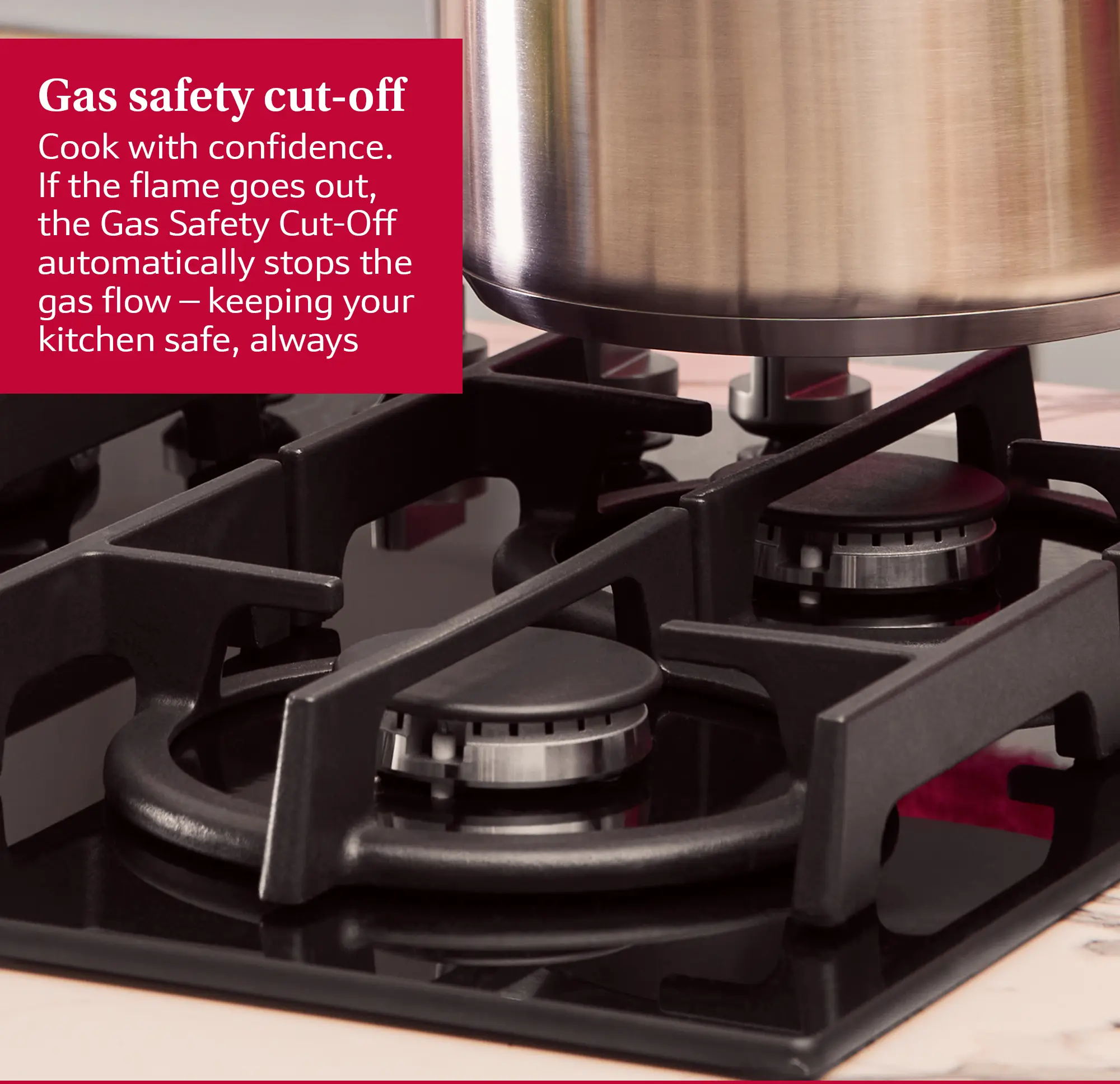 Neff T26PIP4S0 - Black Gas Hob - 4 Burners - FlameSelect - Image 10