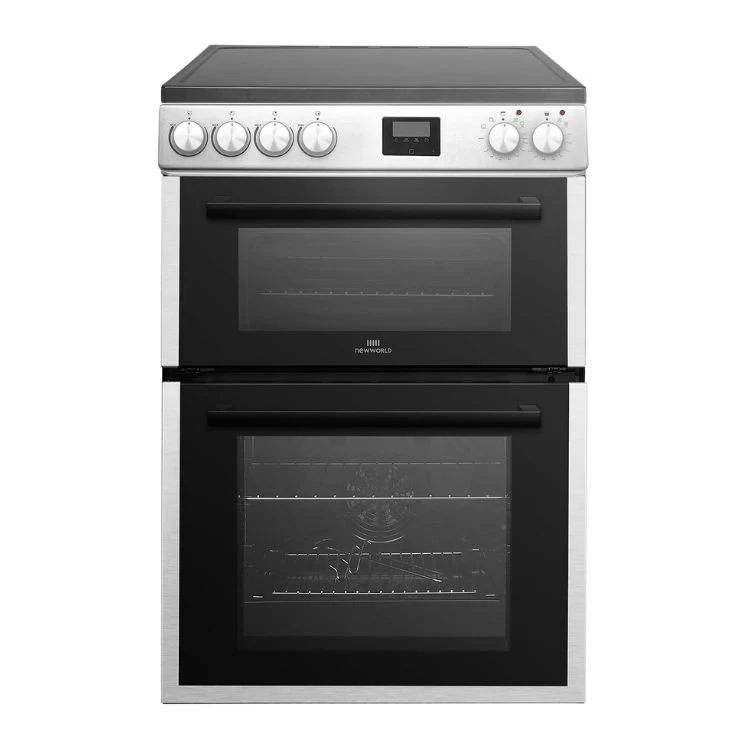 New World NWDO60CS - 60Cm Silver Ceramic D/Oven + Timer - A energy