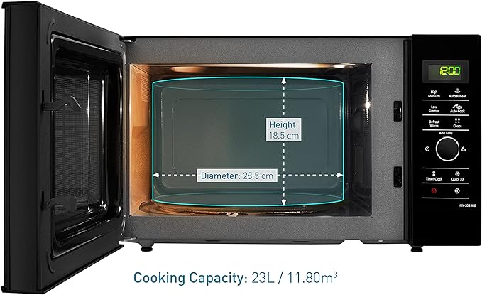 Panasonic NNSD25HBBPQ - Black Freestanding Microwave - Image 2