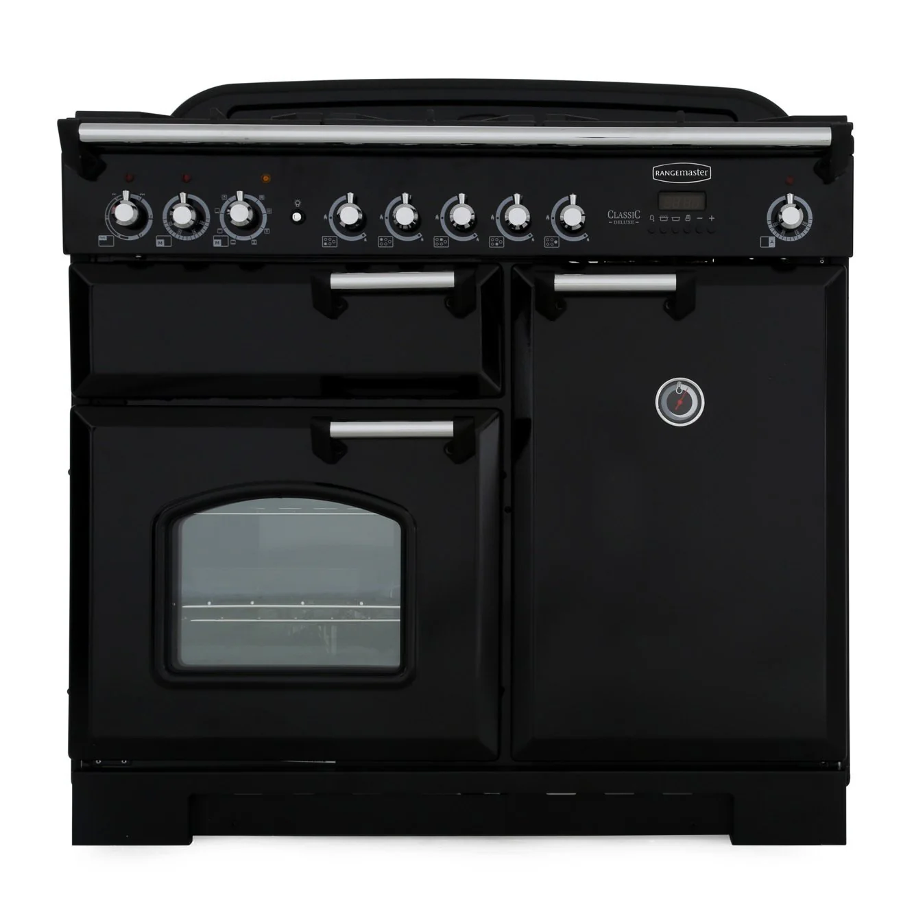 Rangemaster CDL100DFFBL/C - Black Dual Fuel Range Cooker - 155L - A Energy Rated - Image 3
