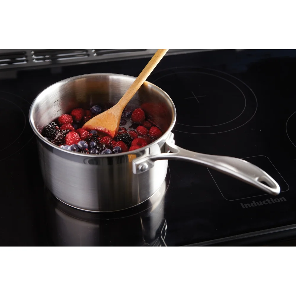 Rangemaster CL100EIPBOR/CM1 - Bordeaux/Chrome Range Cooker - 100cm Induction - A Energy - Image 3