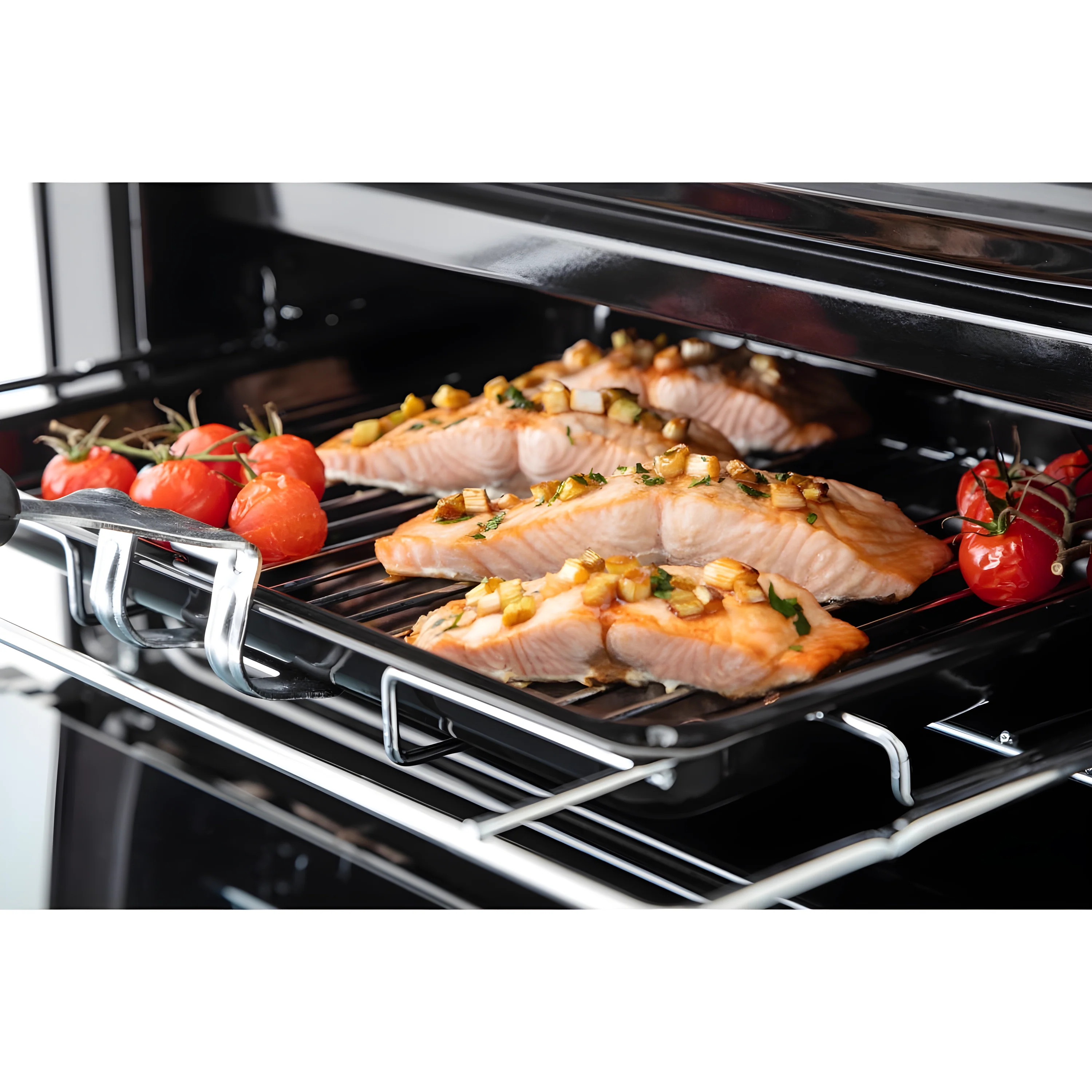 Rangemaster CLA60EIBL/C - Black Induction Electric Cooker - 69/39 Litres - A Energy Rating - Image 4