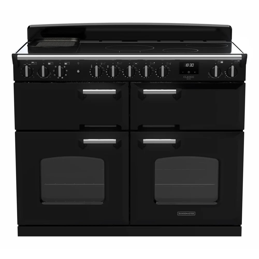 Rangemaster CLDLB110EIPGBL/CM1 - Black 110cm Range Cooker - Induction Hob - A Energy - Image 3