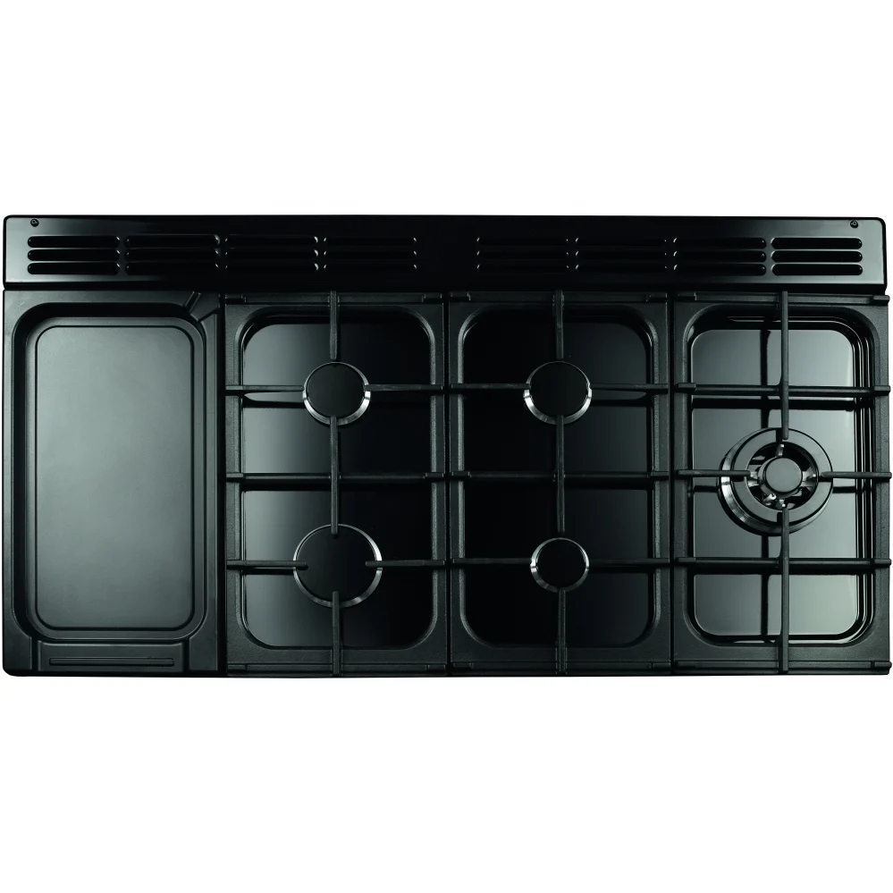 Rangemaster CLDLO110DFPGBL/CM1 - Black/Chrome 110cm Dual Fuel Range Cooker - 80L Oven - A Energy - Image 4