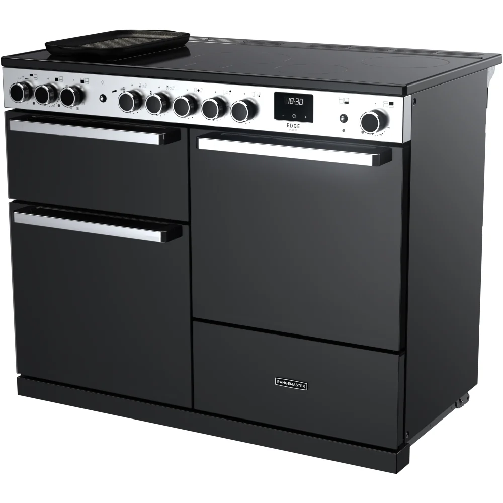 Rangemaster EDDLO110EIGBLK/CM1 Edge Deluxe 110cm Induction Black Glass/Chrome - Image 2