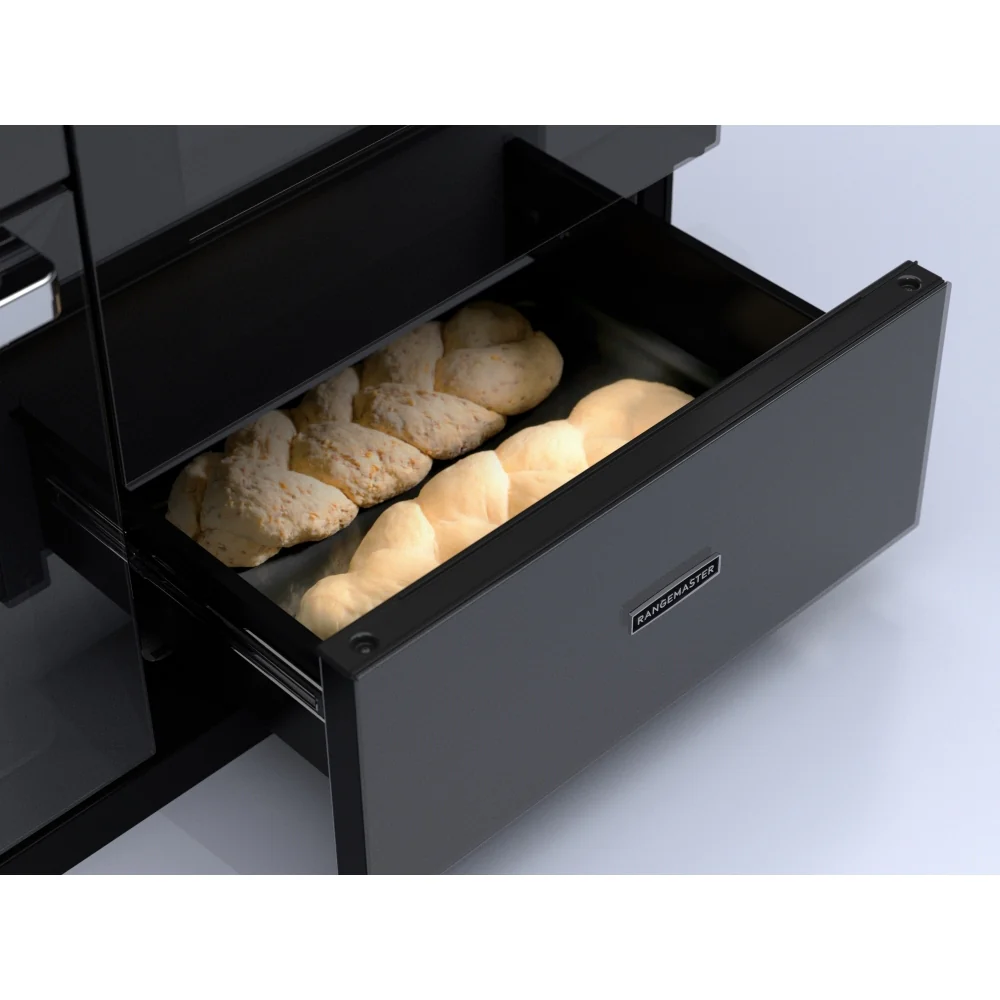 Rangemaster EDDLO110EIGBLK/CM1 Edge Deluxe 110cm Induction Black Glass/Chrome - Image 3