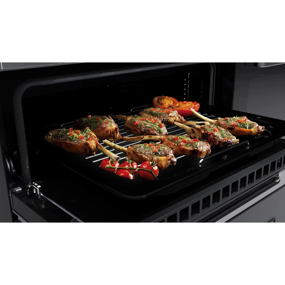 Rangemaster EDDLO110EIGBLK/CM1 Edge Deluxe 110cm Induction Black Glass/Chrome - Image 5