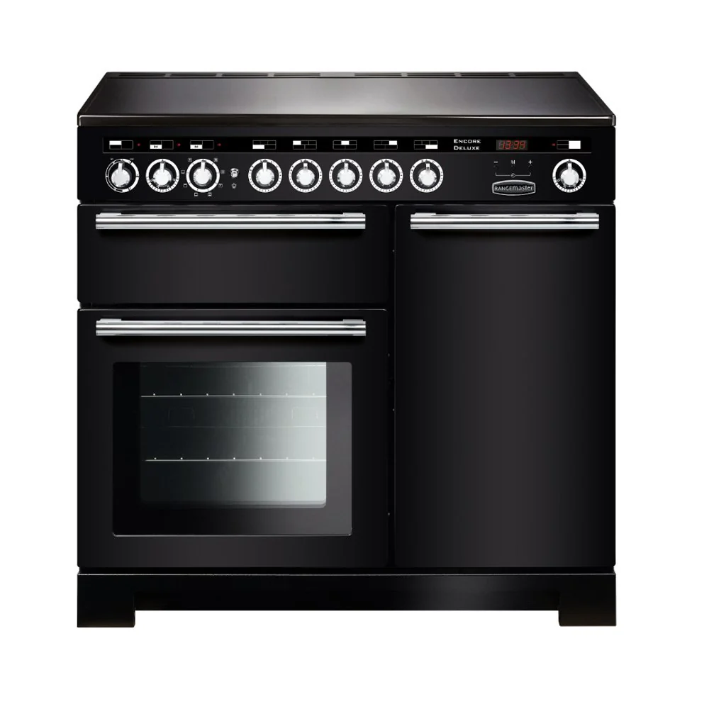 Rangemaster EDL100EIBL/C - Black/Chrome 100cm Range Cooker - Induction - A Rated - Image 2